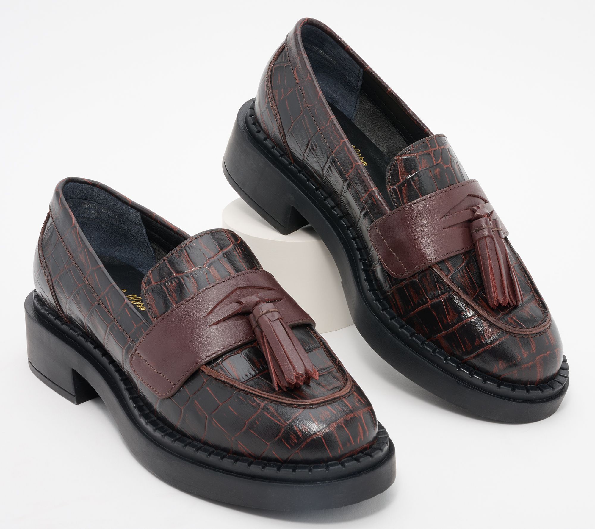 Junction men's brown leather loafer