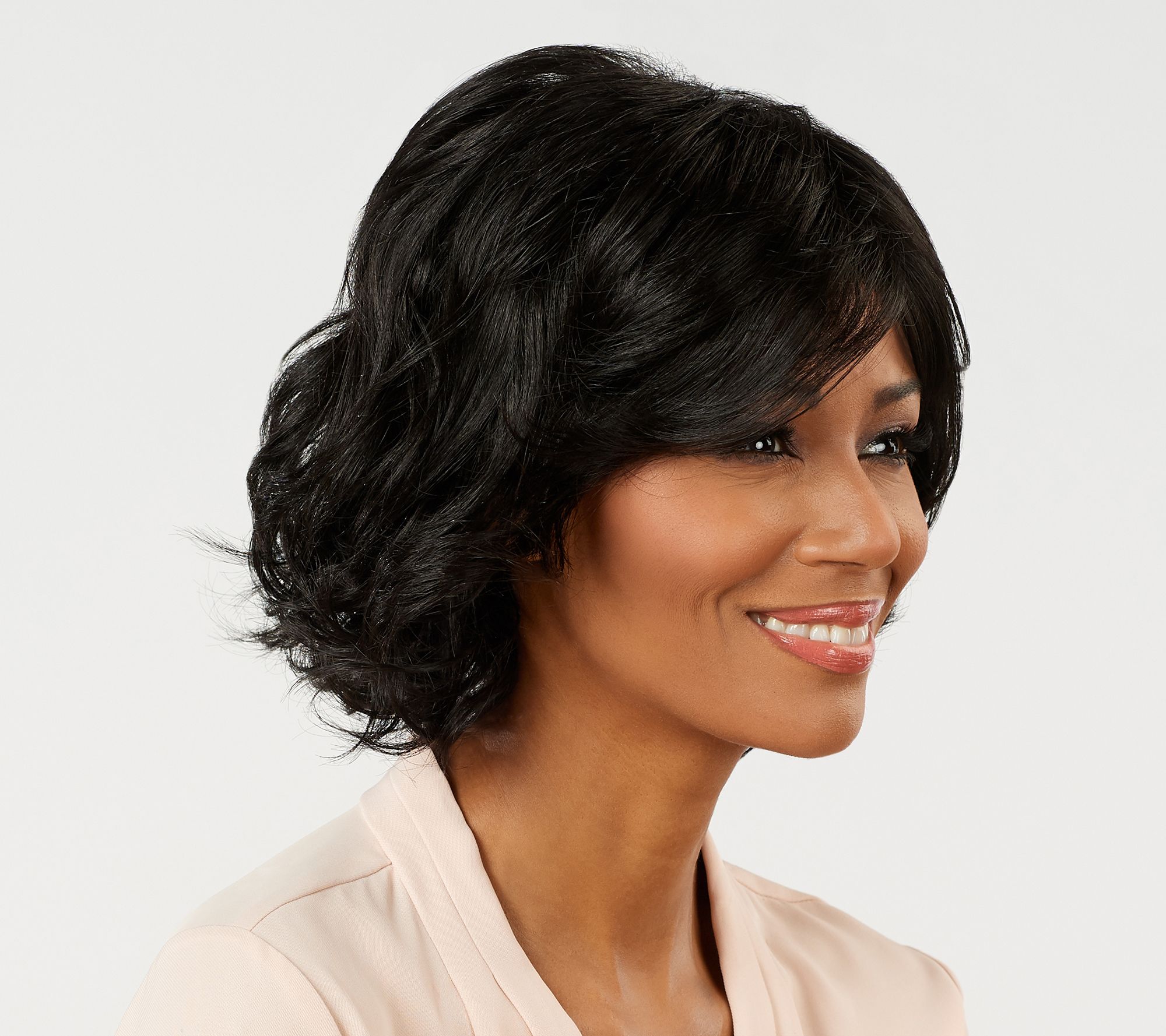 Toni Brattin Casually Chic Wavy Cut Wig with Styleable Fiber