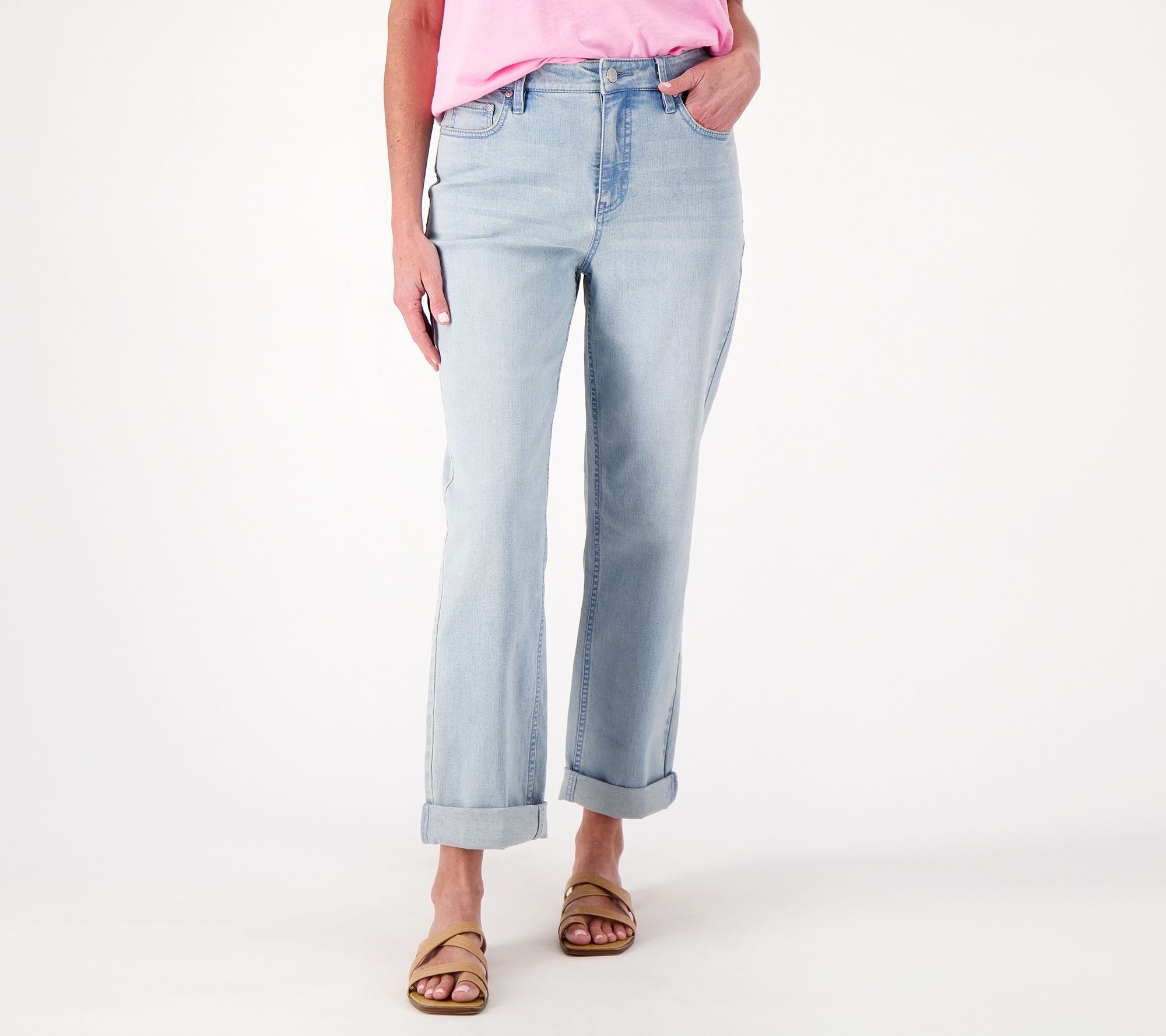 "As Is" Candace Cameron Bure Petite Pacific Denim Boyfriend Jean