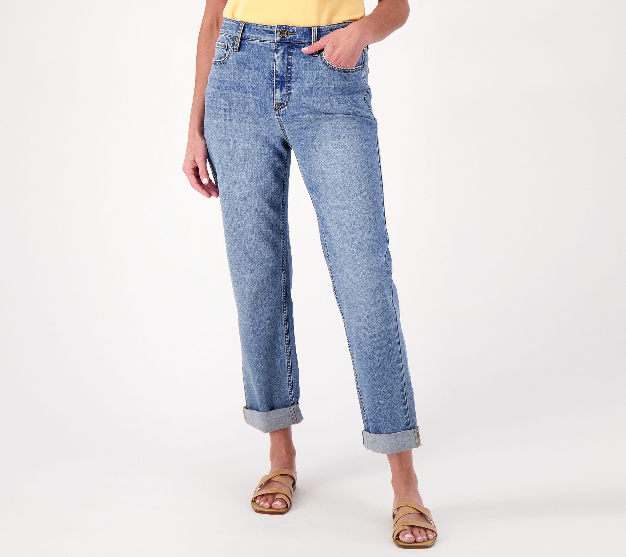 "As Is" Candace Cameron Bure Petite Pacific Denim Boyfriend Jean
