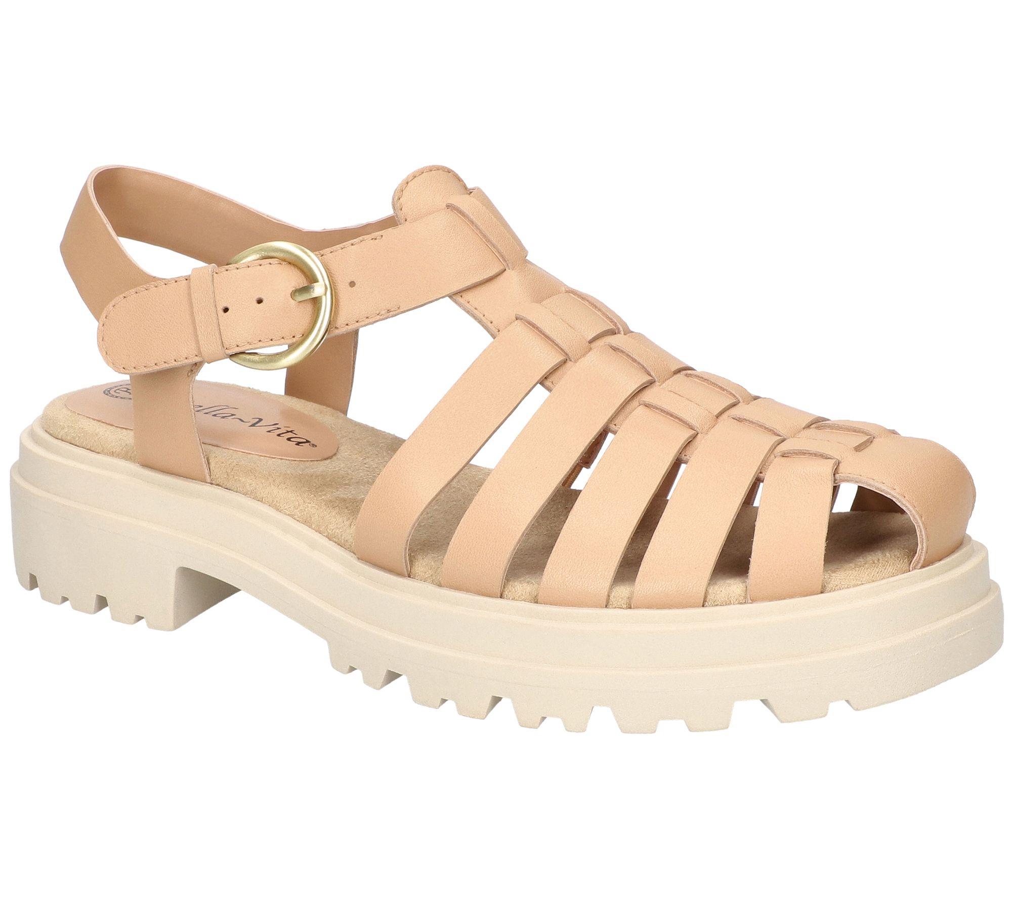 Bella Vita Fisherman Lug Sole Sandals-Sinclaire