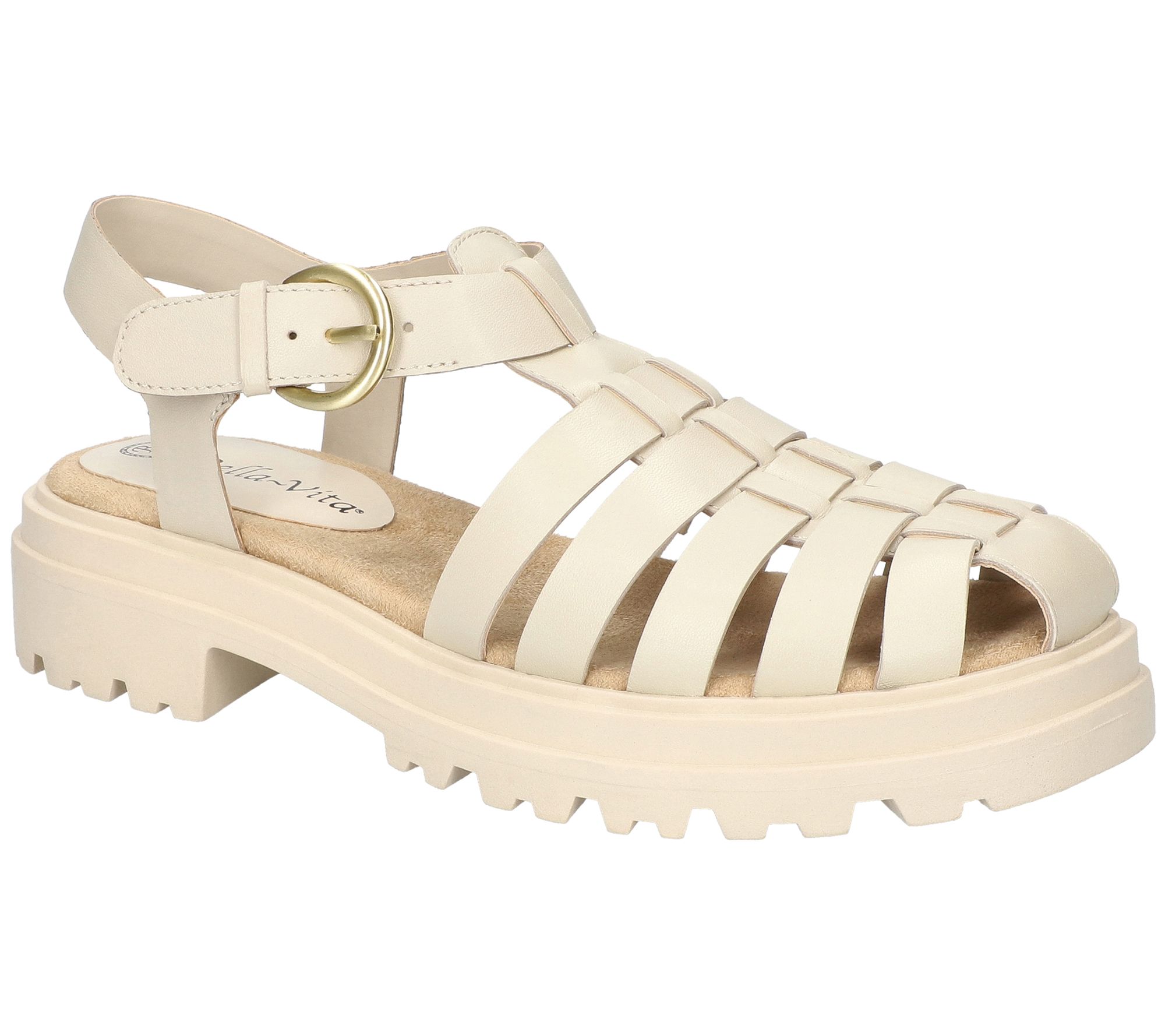 Bella Vita Fisherman Lug Sole Sandals-Sinclaire