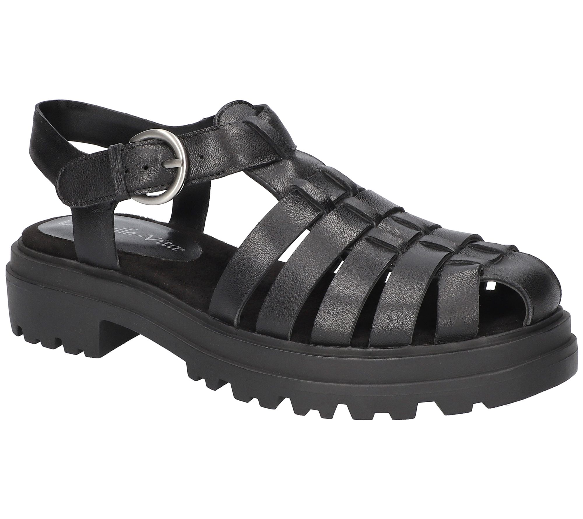 Bella Vita Fisherman Lug Sole Sandals-Sinclaire