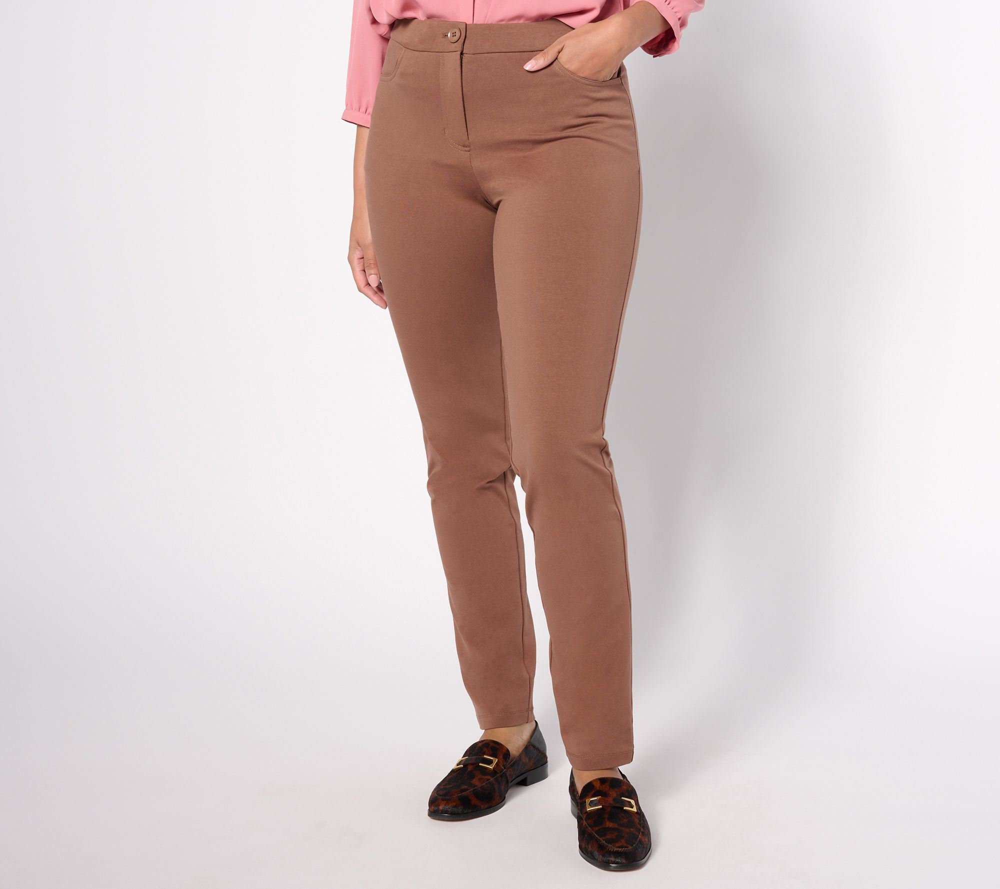 "As Is" Susan Graver Weekend Regular Premium Stretch Jean Pocket Pants