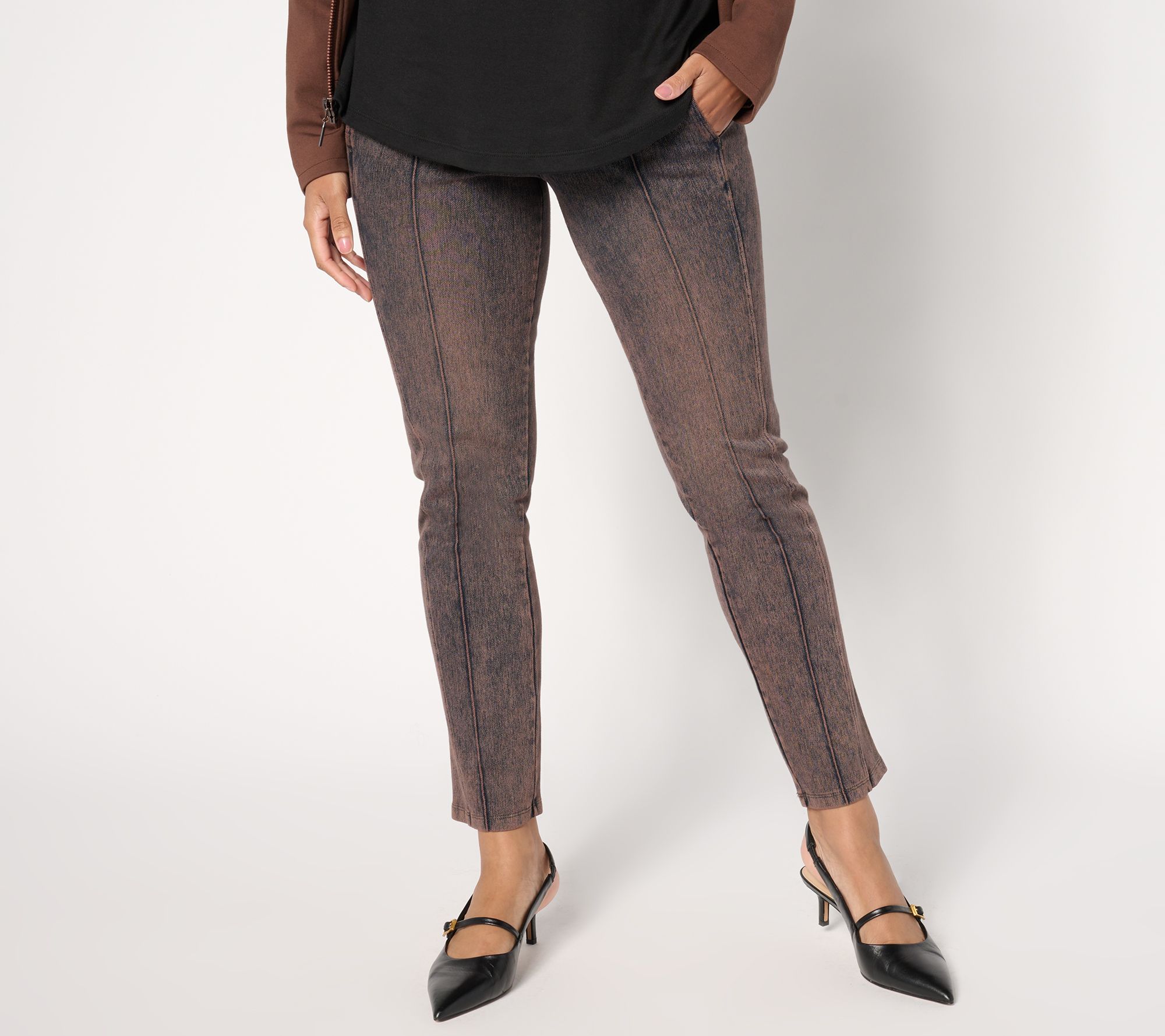 Wicked by Women with Control Prime Stretch Denim Regular Slim Leg Pants