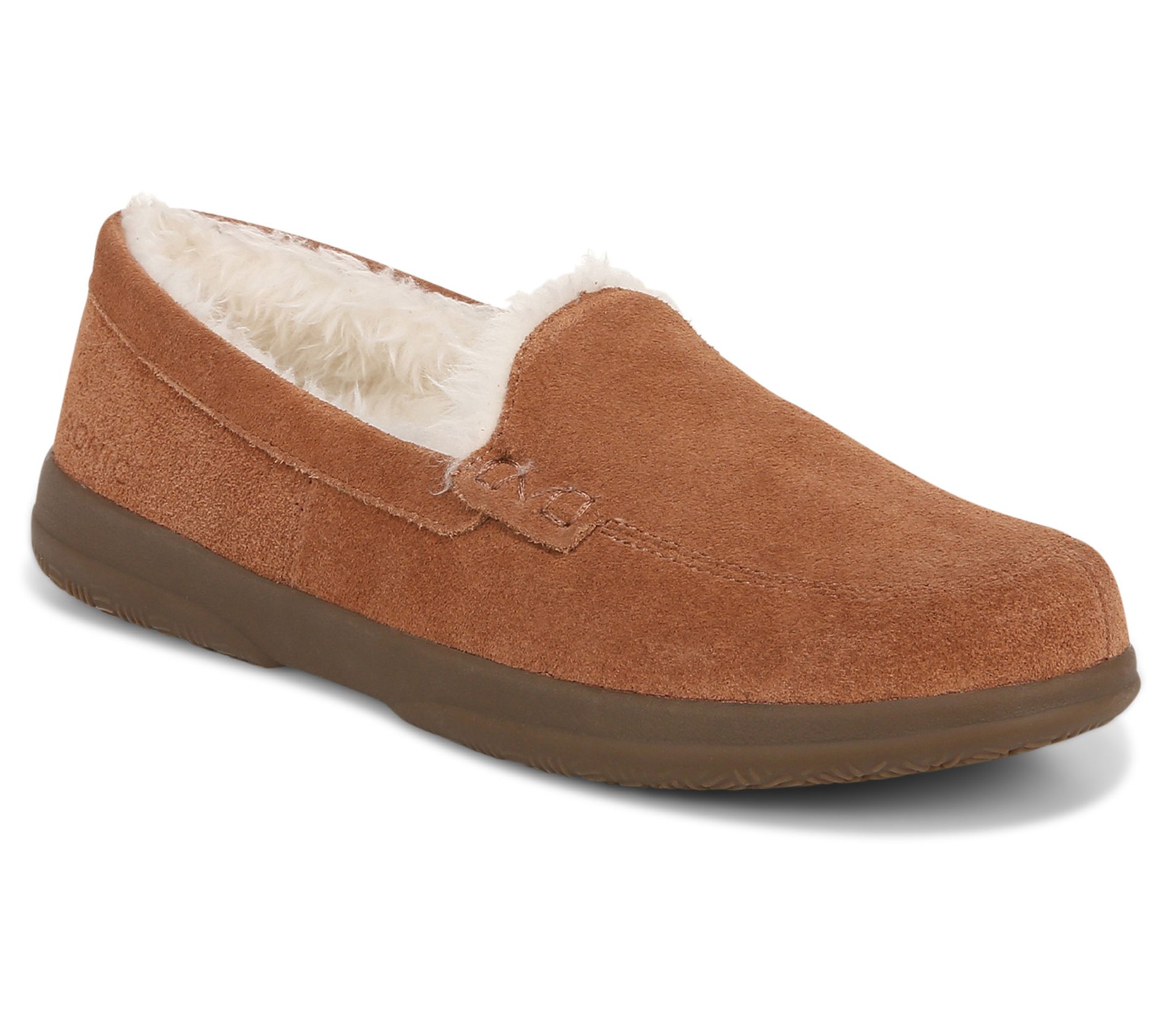 Vionic Suede Cozy Lined Slipper - Lynez