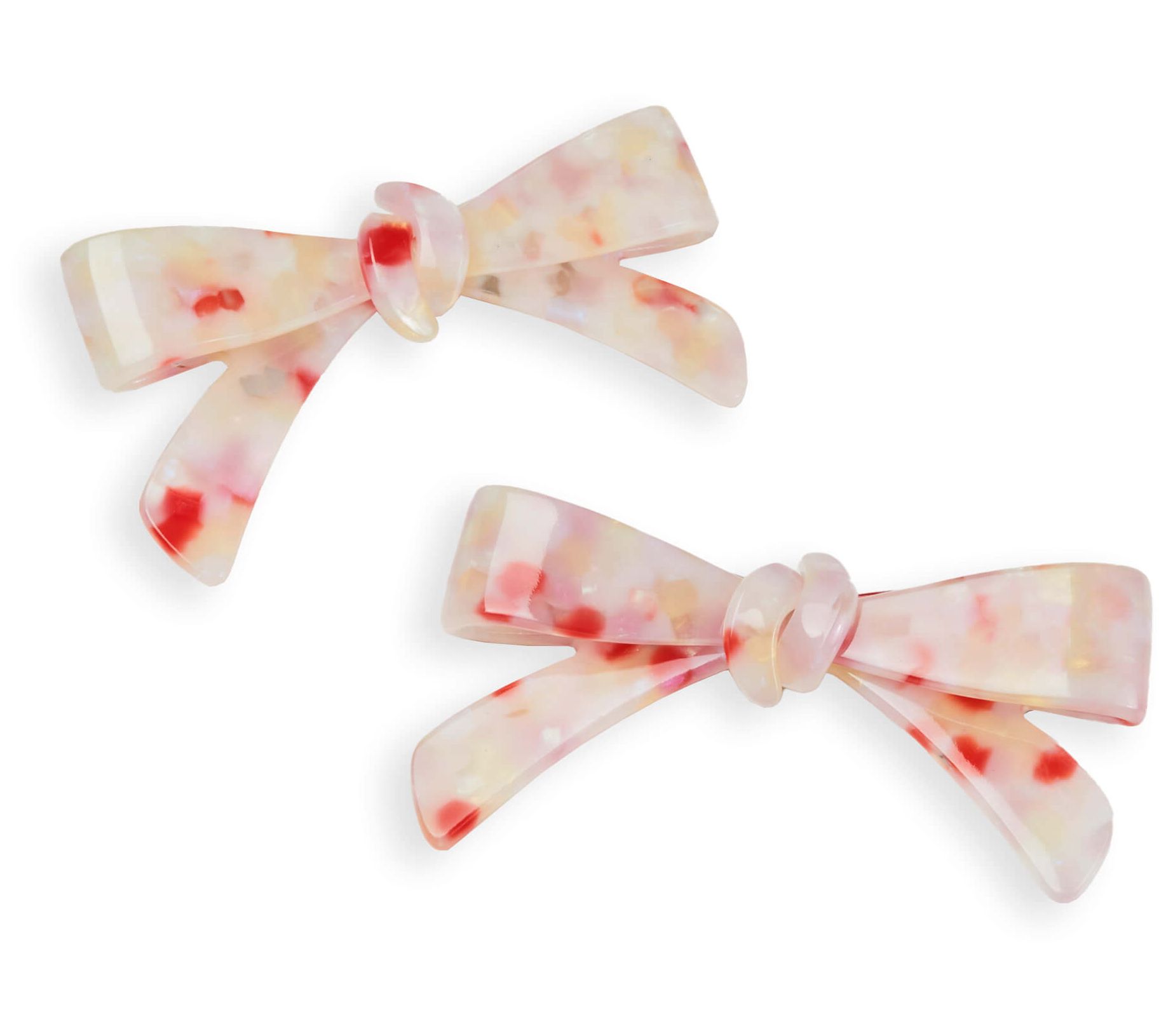 Violet and Brooks Acetate Marble Bow AlligatorClip Duo