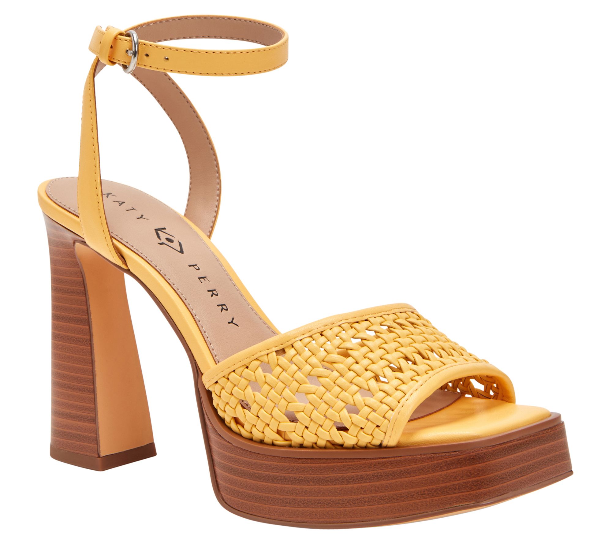 Katy Perry Steady Ankle Strap Stacked Heel Sandal