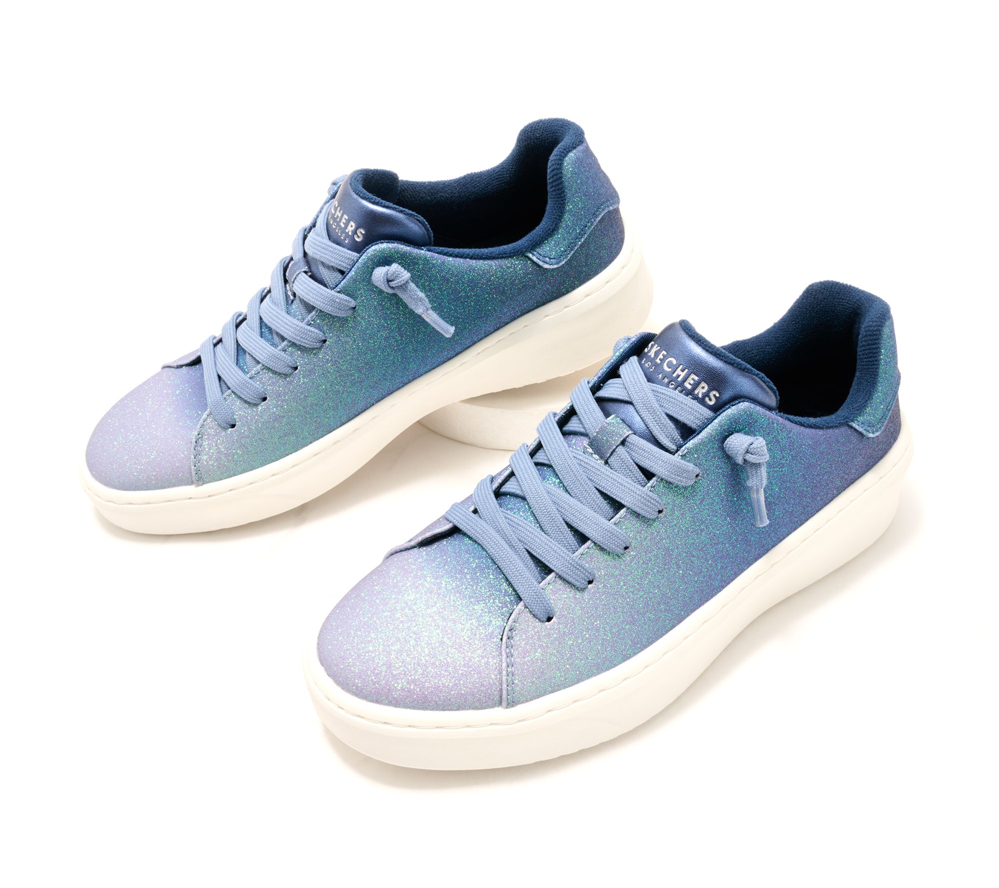 "As Is" Skechers x Jane Glitter Casual Court Break Sneakers