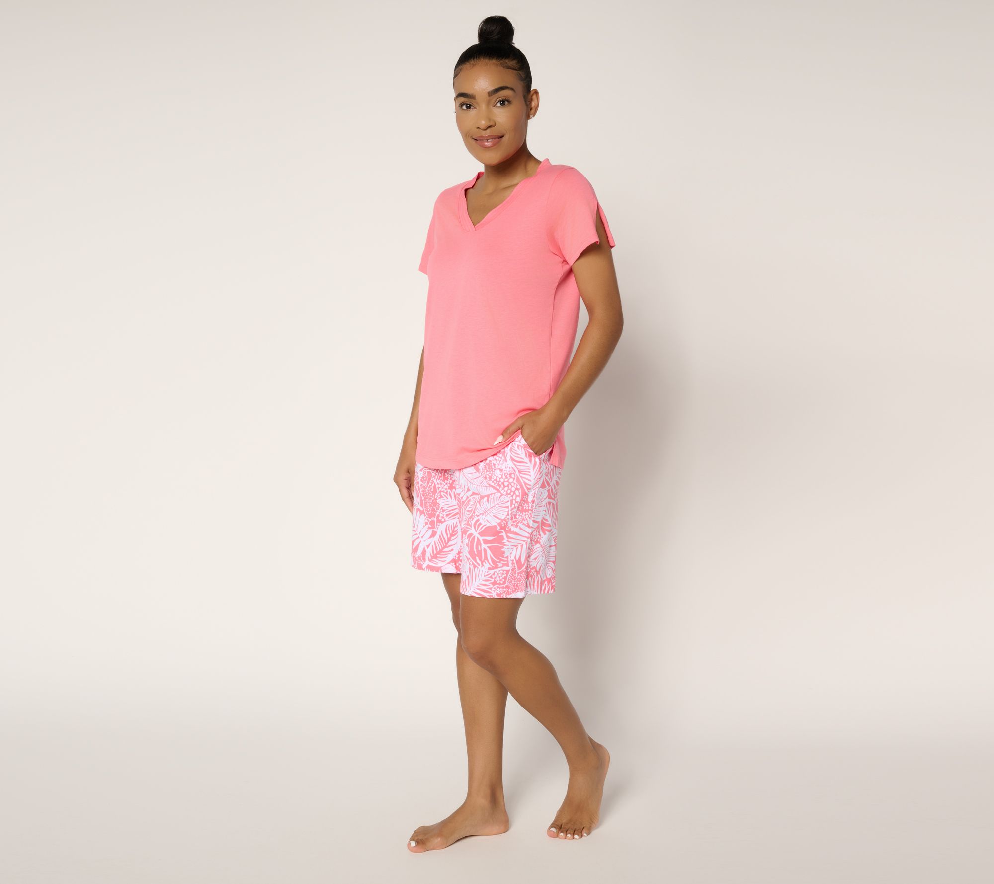 Carole Hochman Bermuda Short and T-Shirt Pajama Set