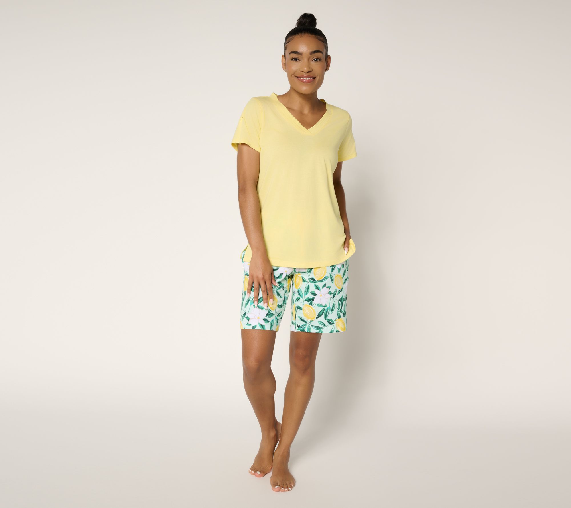 Carole Hochman Bermuda Short and T-Shirt Pajama Set