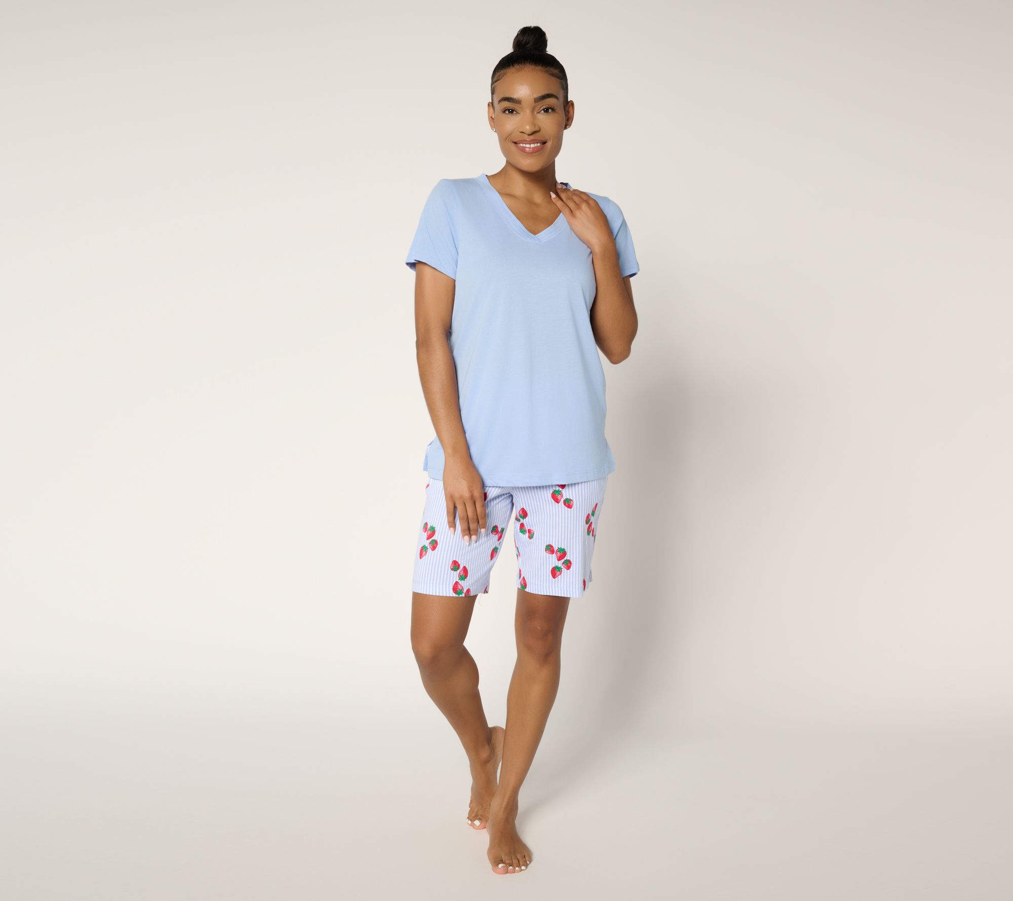 Carole Hochman Bermuda Short and T-Shirt Pajama Set
