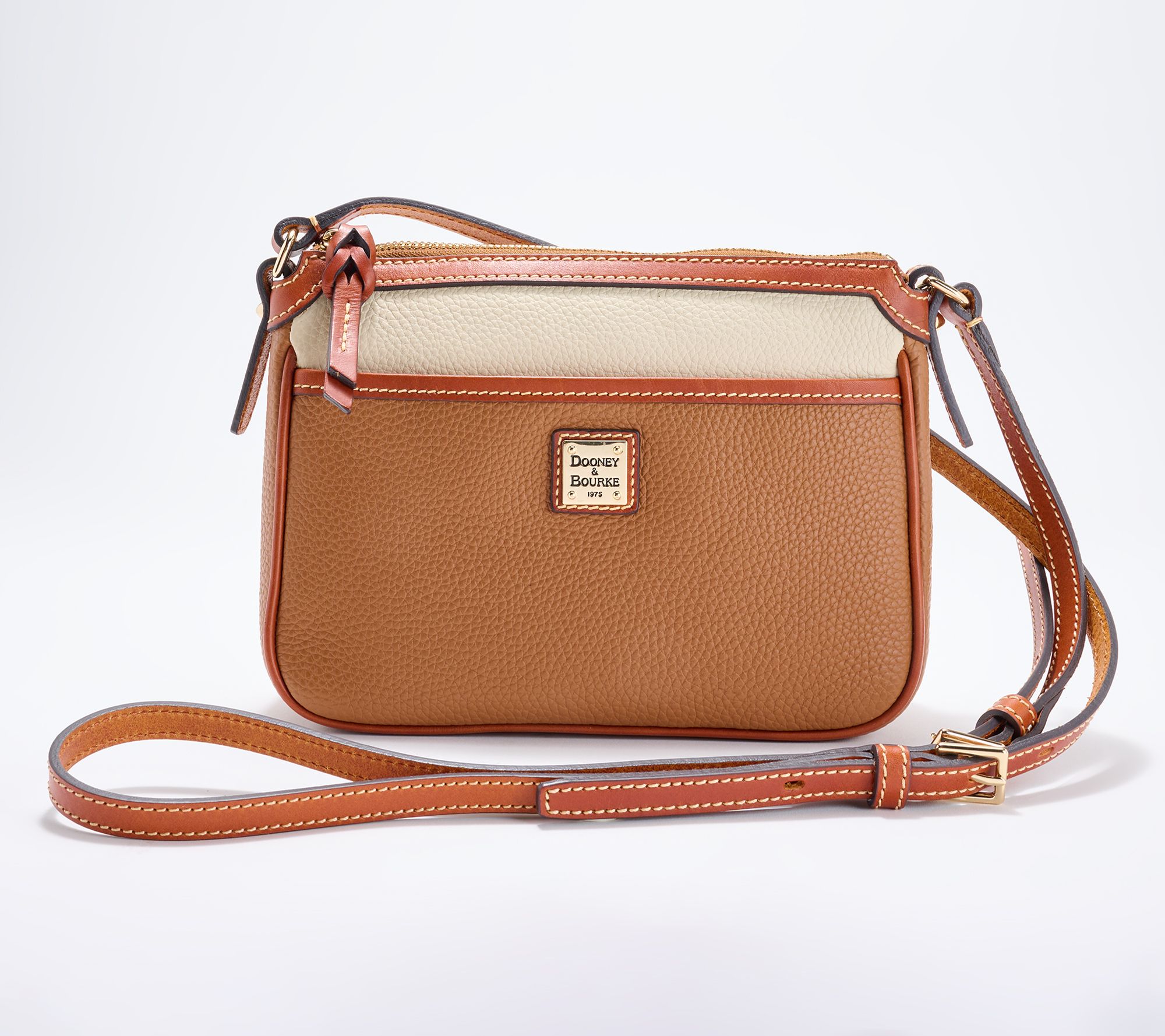 Dooney & Bourke Colorblock Pebble Leather East/West Crossbody