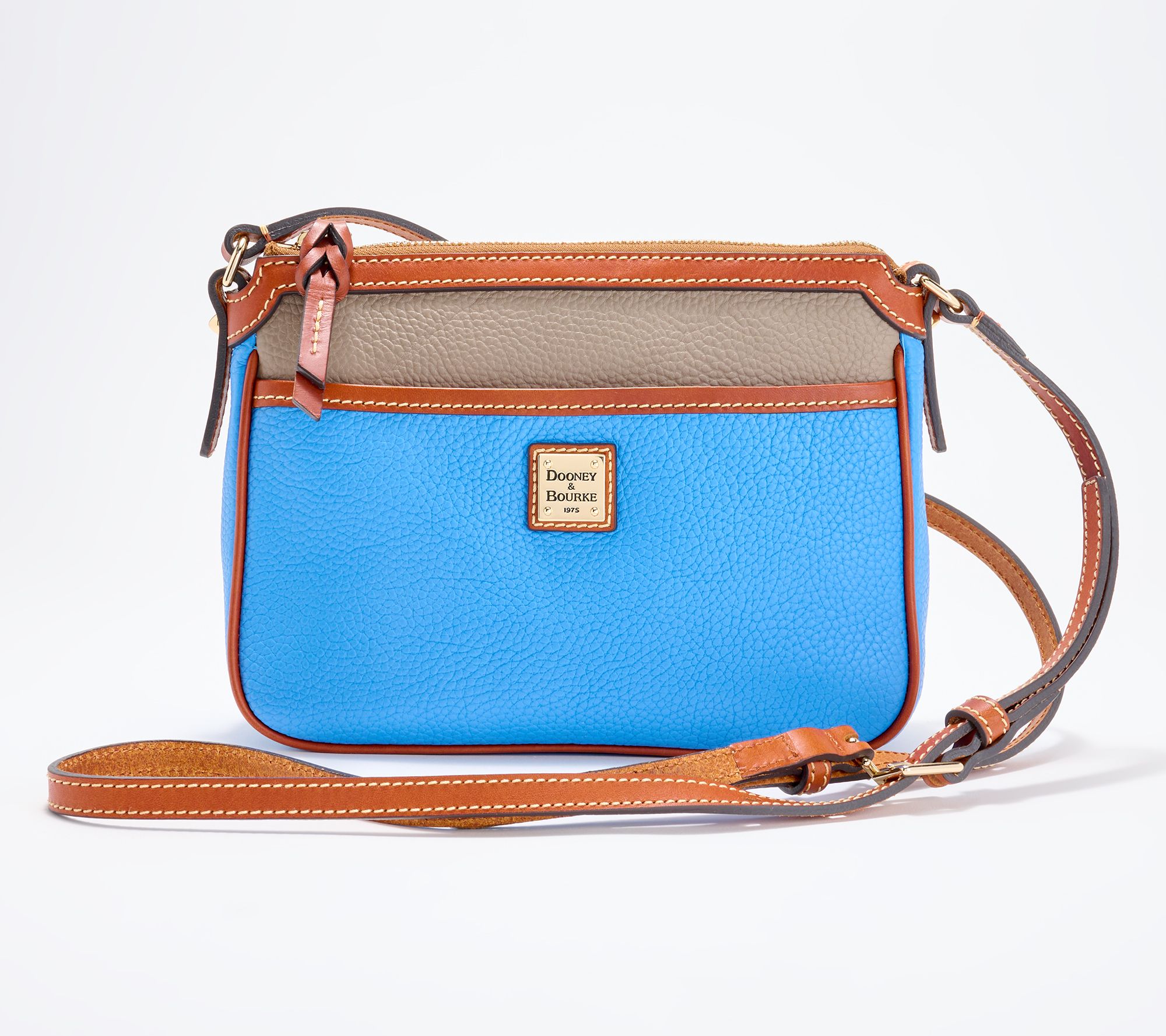 Dooney & Bourke Colorblock Pebble Leather East/West Crossbody