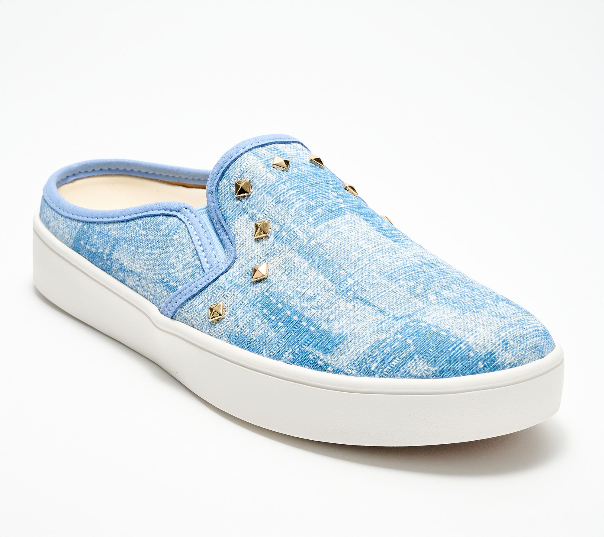 Revitalign Orthotic Studded Denim Mules - Barbados Joy