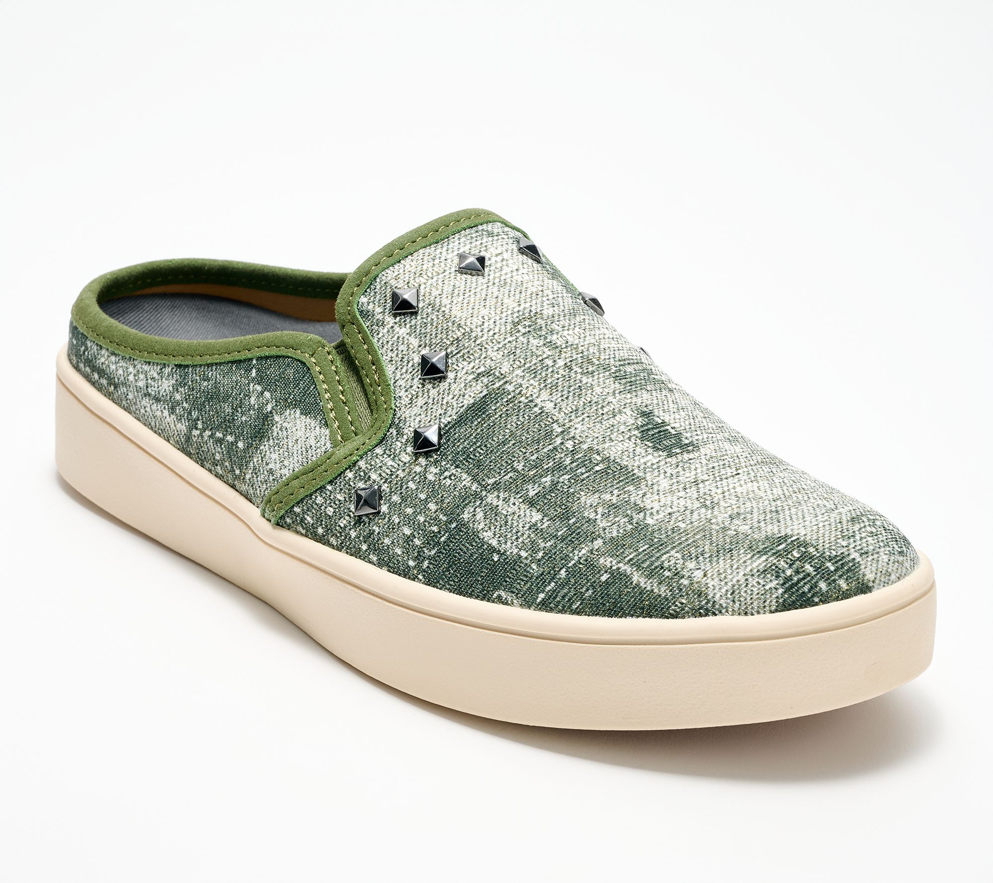 Revitalign Orthotic Studded Denim Mules - Barbados Joy