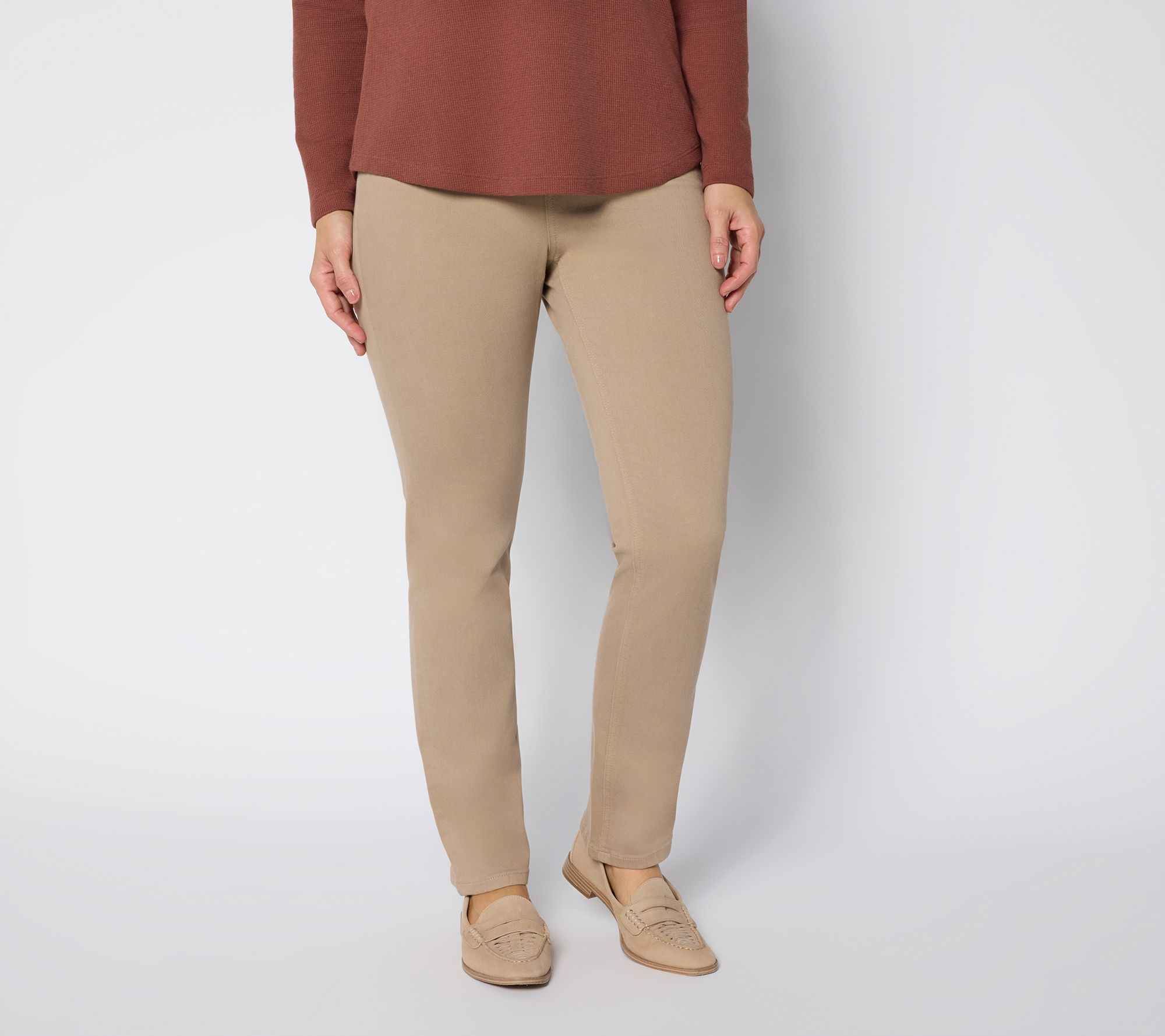 Denim & Co. Tall Color Perfect Flex Straight Leg Jean