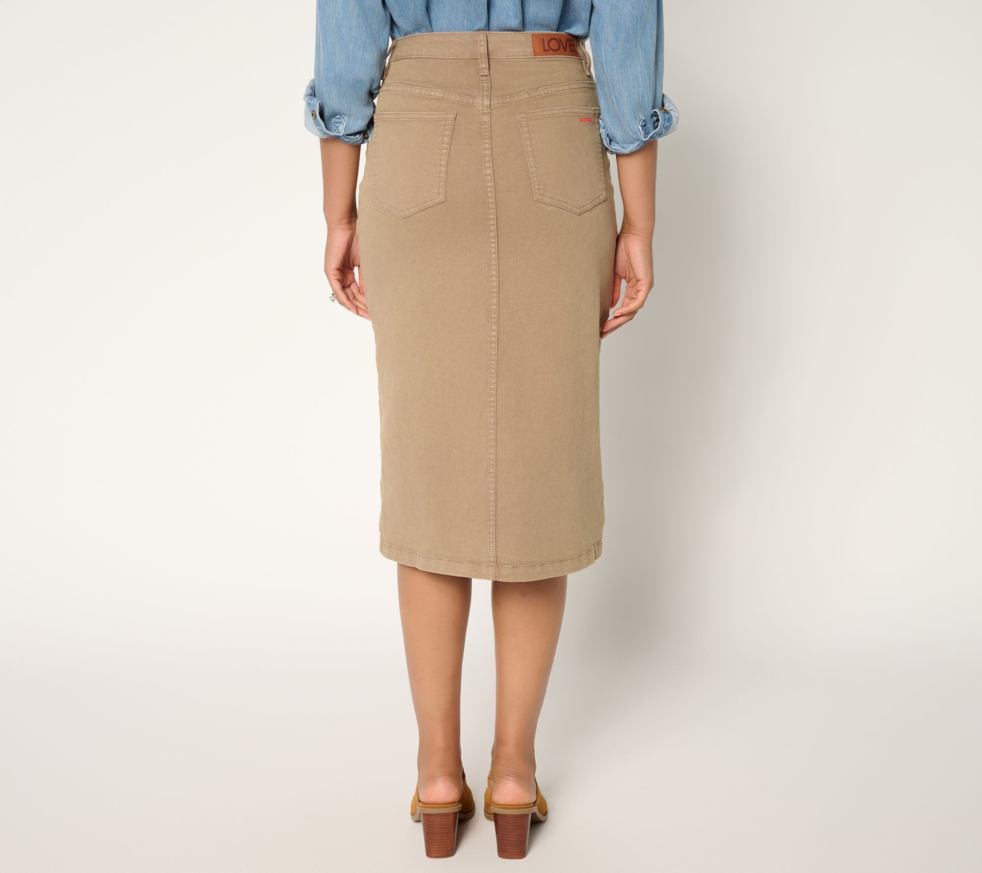 NOT YOUR ROSE ♥ Rosie denim skirt / 追跡付 Notyourrose Rosie denim skirt (Light blue) | KAZUE