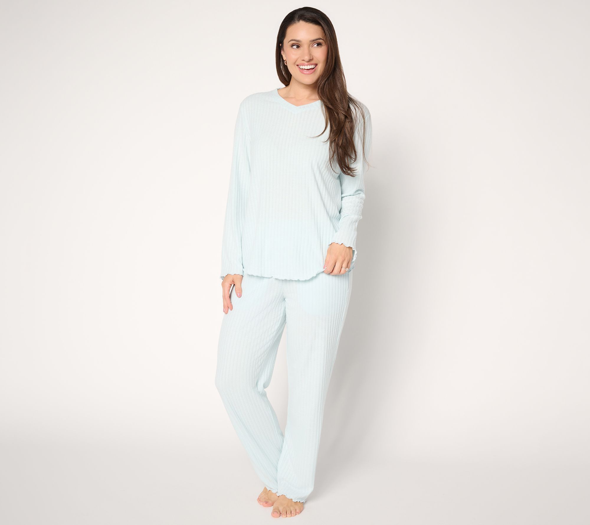 Berkshire Homewear Ribbed Heathered Hacci 2pc Lounge Set