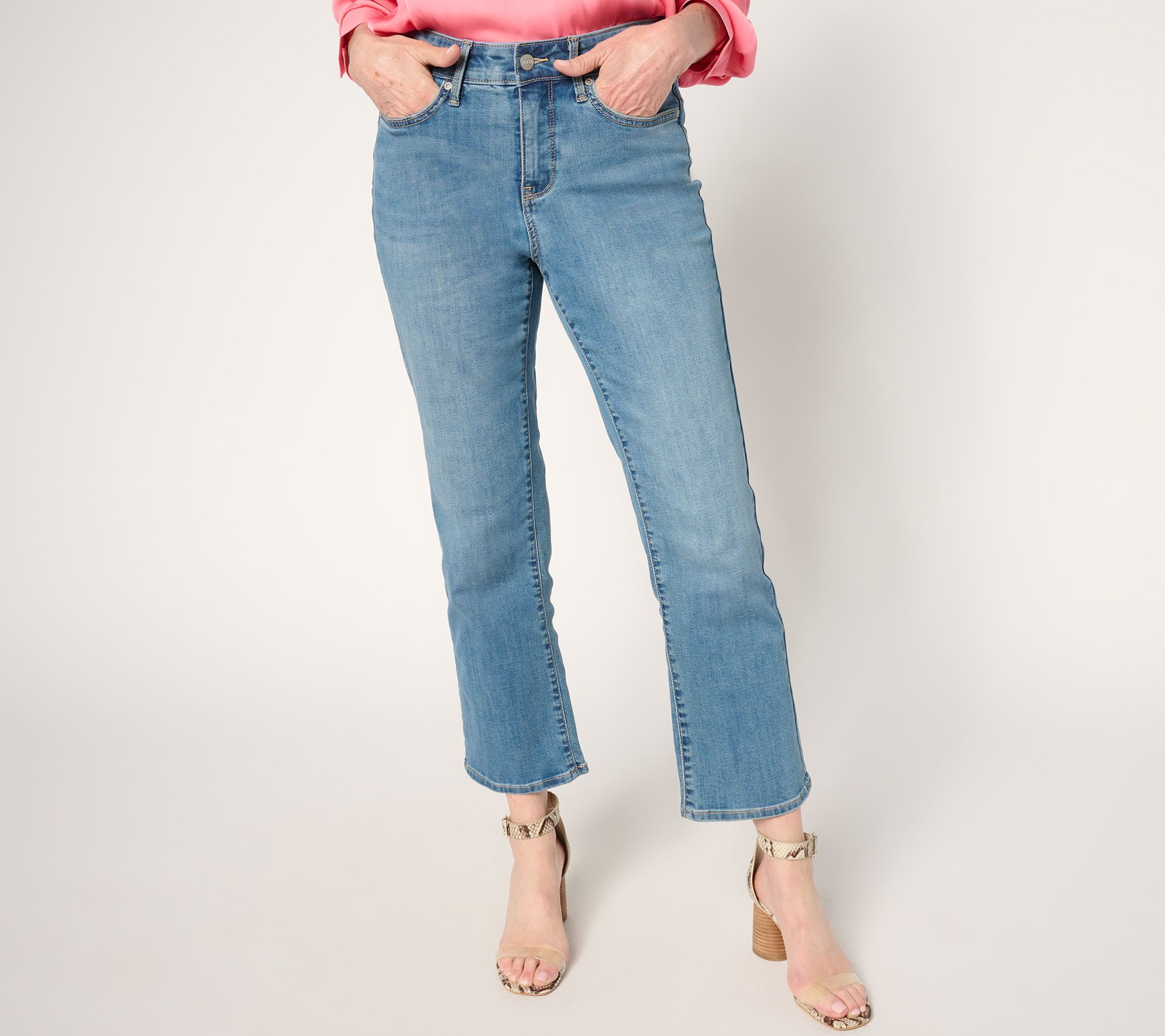"As Is" NYDJ Ellison Tall Straight Leg Ankle Jean with Cool Embrace