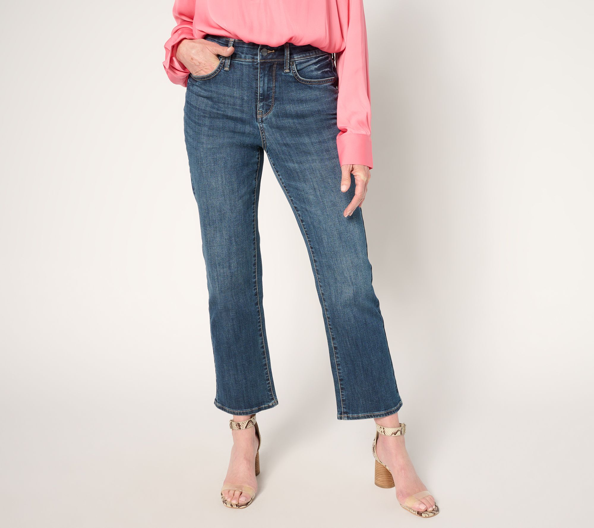 "As Is" NYDJ Ellison Tall Straight Leg Ankle Jean with Cool Embrace