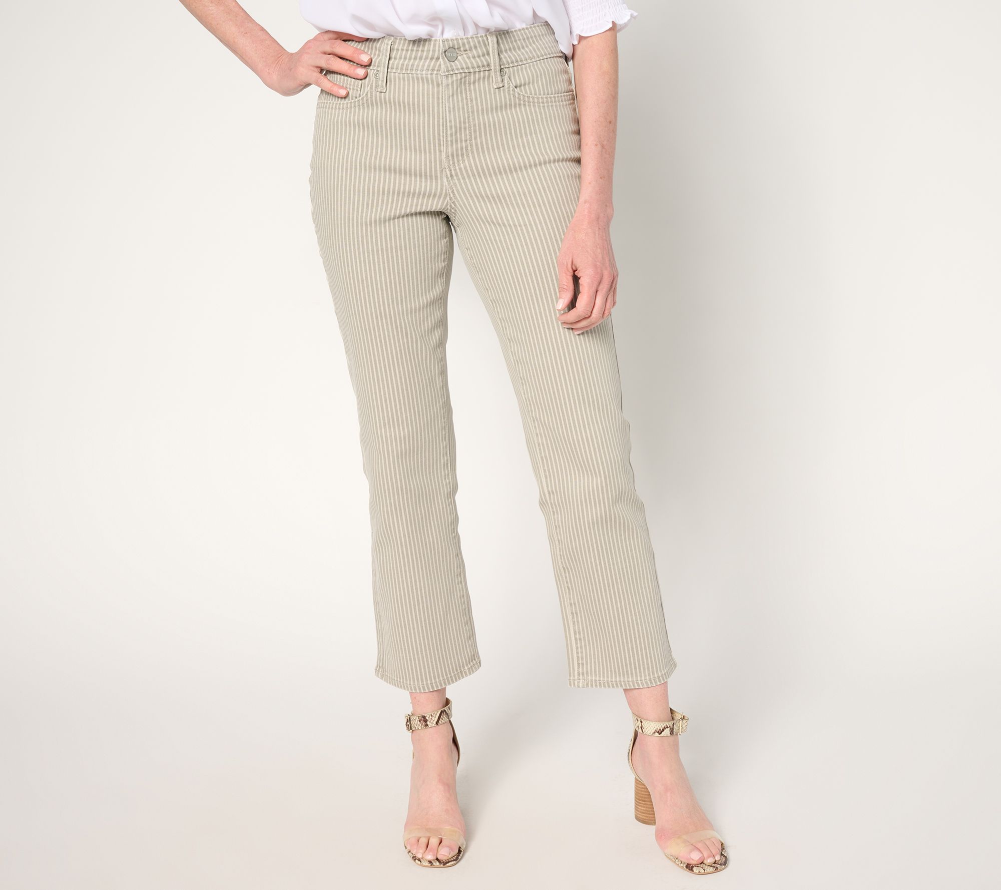 "As Is" NYDJ Ellison Tall Straight Leg Ankle Jean with Cool Embrace