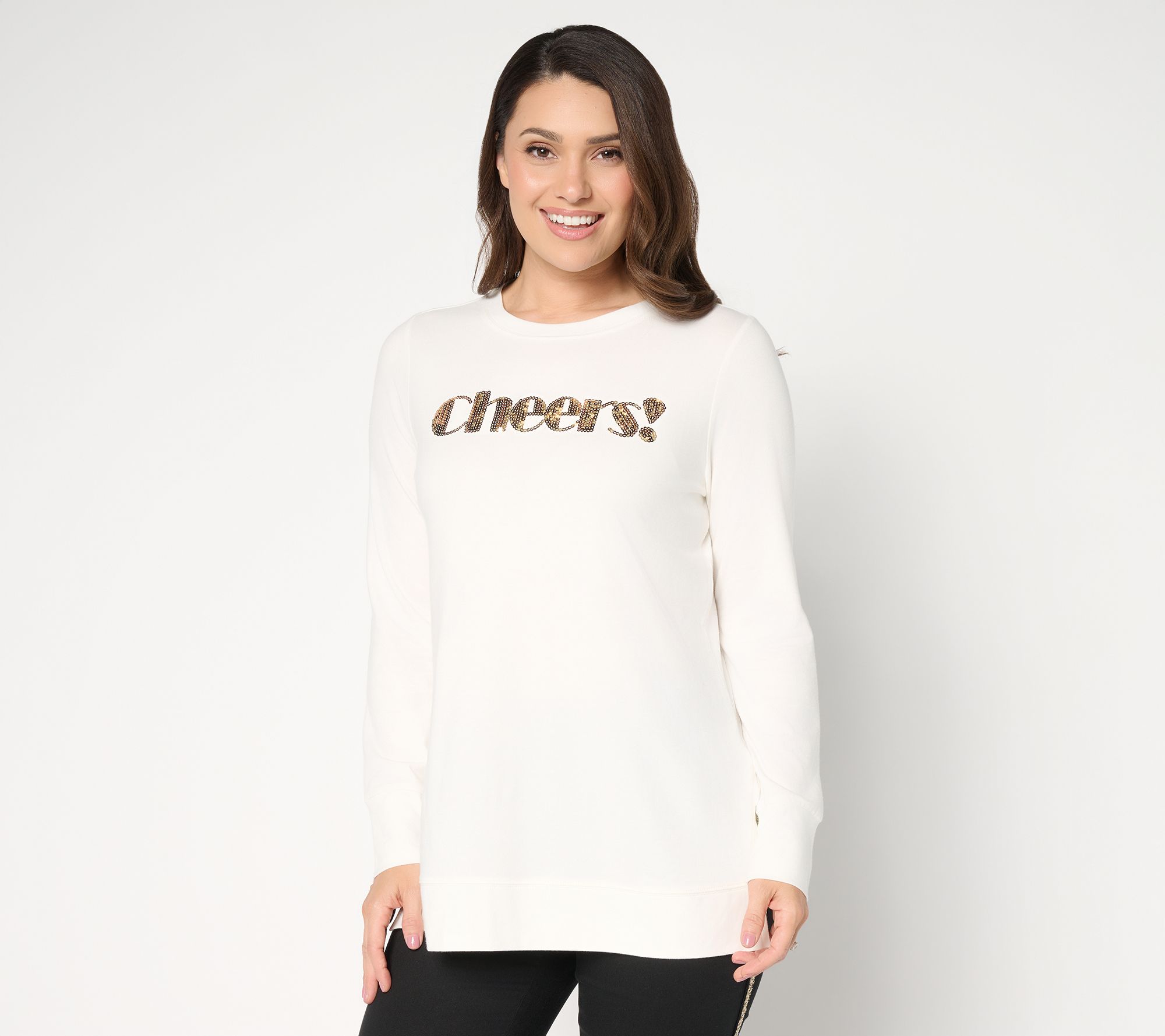 Jingle Belles by Kim Gravel TripleLuxe Golden Greetings Top