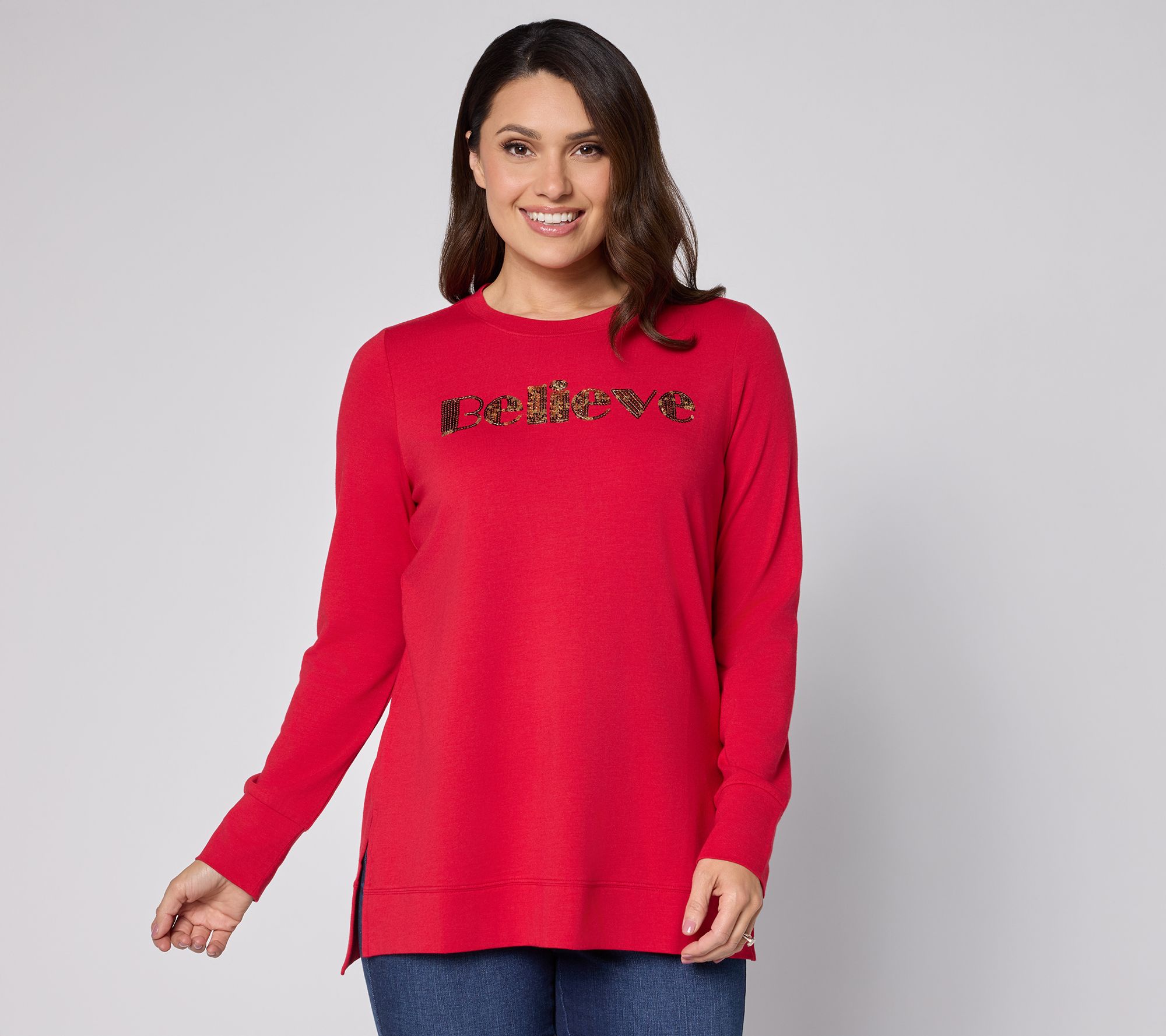 Jingle Belles by Kim Gravel TripleLuxe Golden Greetings Top