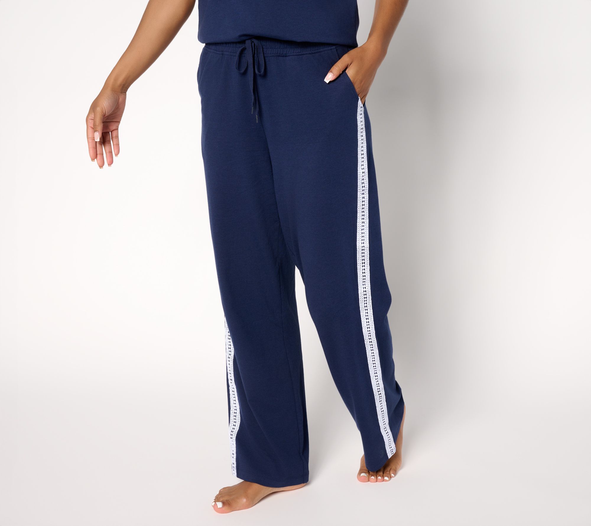 "As Is" Cuddl Duds Cottonwear + Straight Leg Lounge Pant