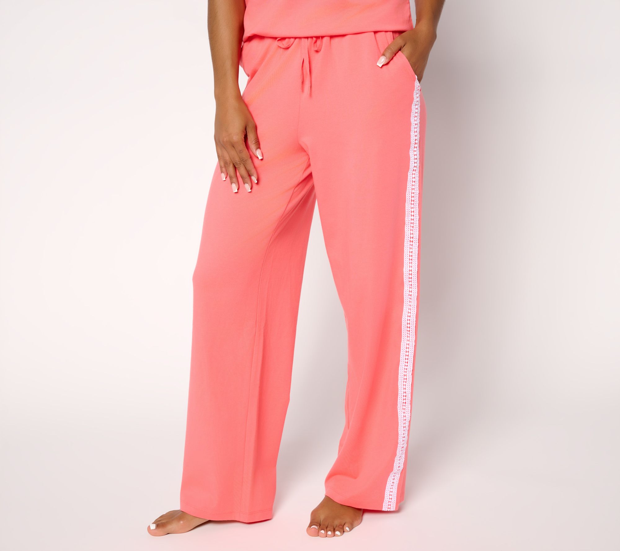 "As Is" Cuddl Duds Cottonwear + Straight Leg Lounge Pant