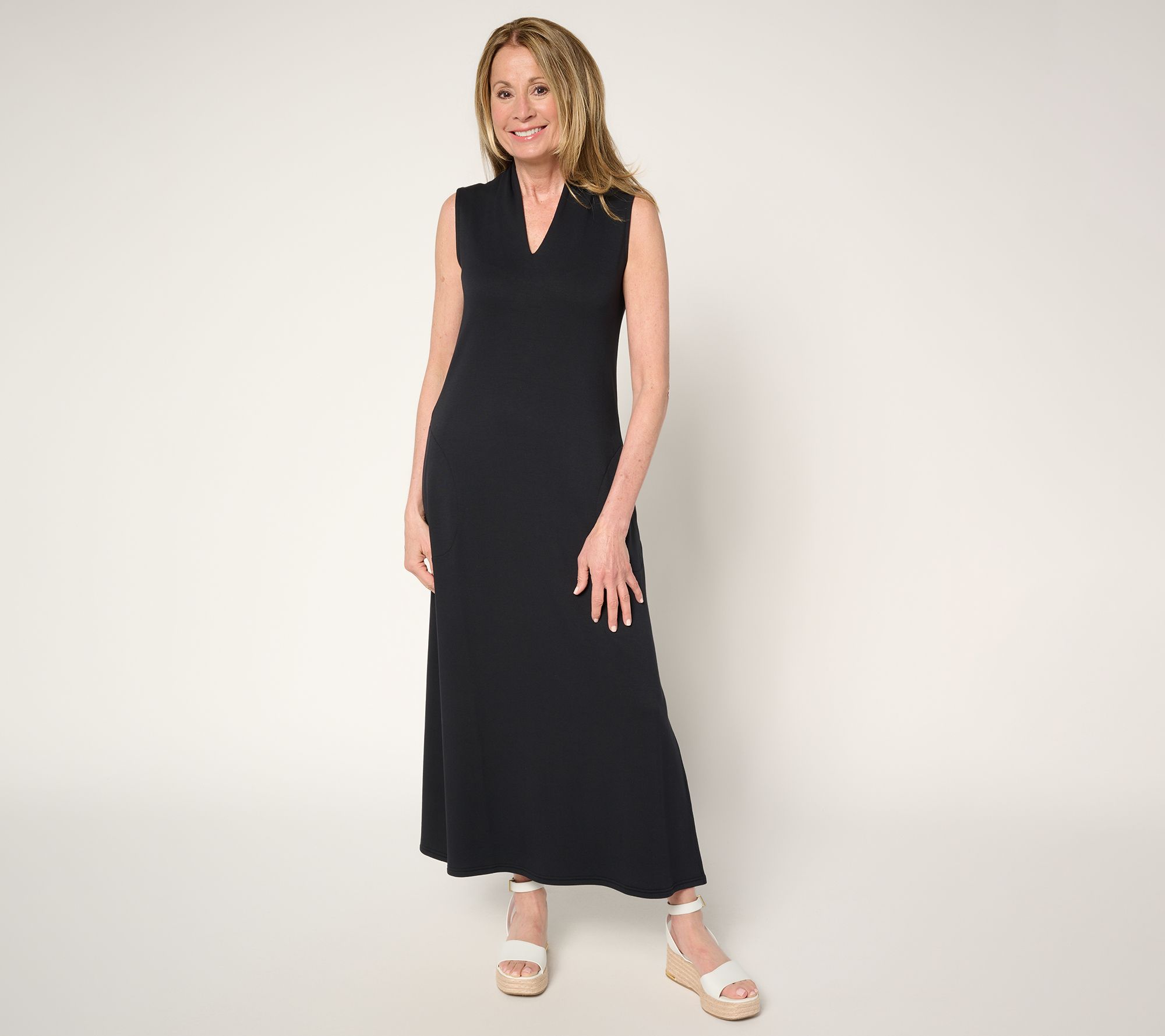 "As Is" Brandis Dress Out Loud Reg Acquitted Knit Maxi Tank Dress