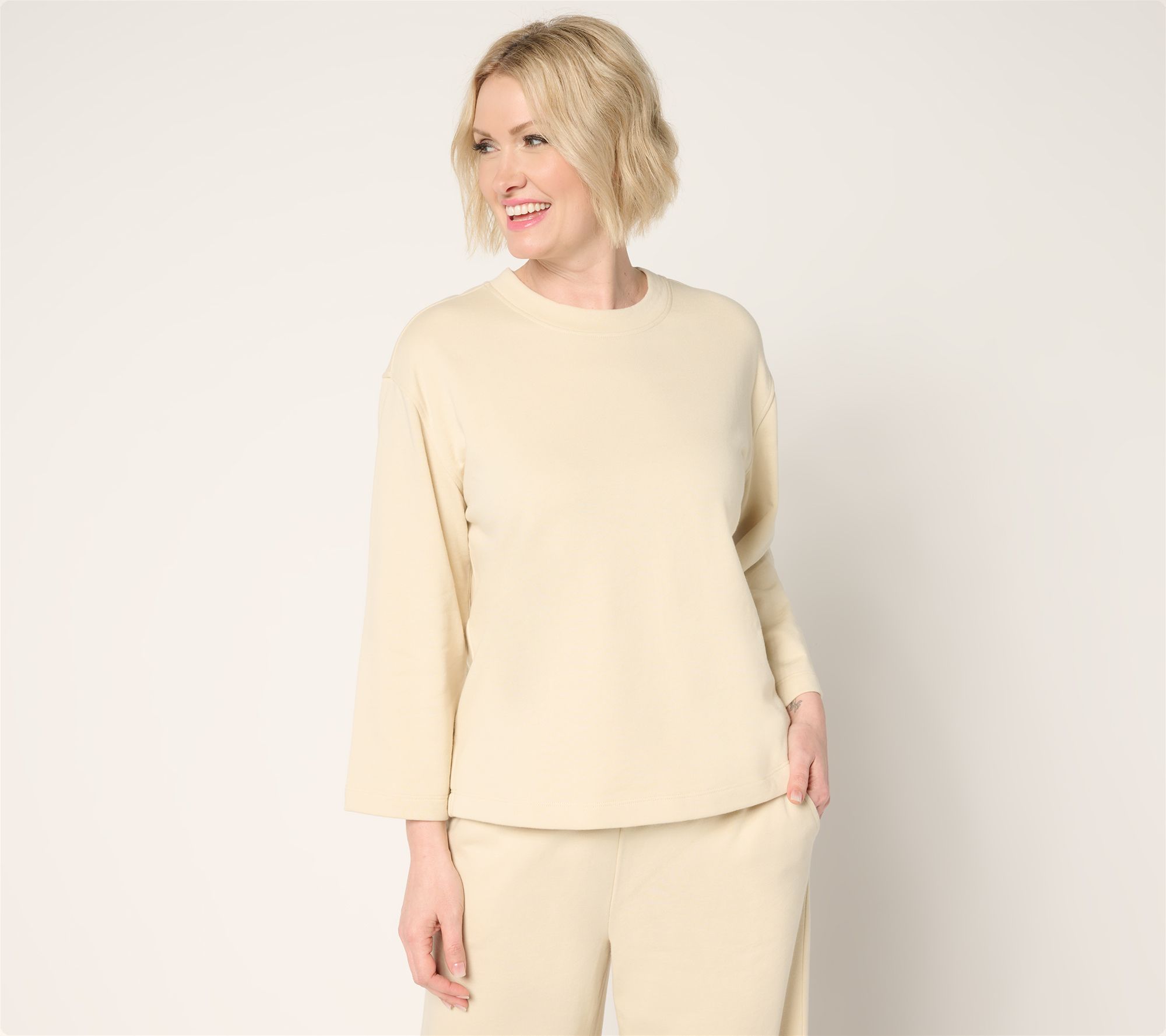 "As Is" Martha Stewart Signature 3/4 Sleeve Tee