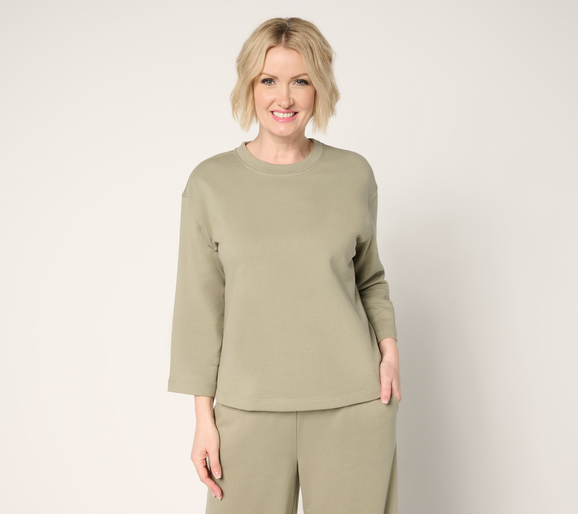"As Is" Martha Stewart Signature 3/4 Sleeve Tee