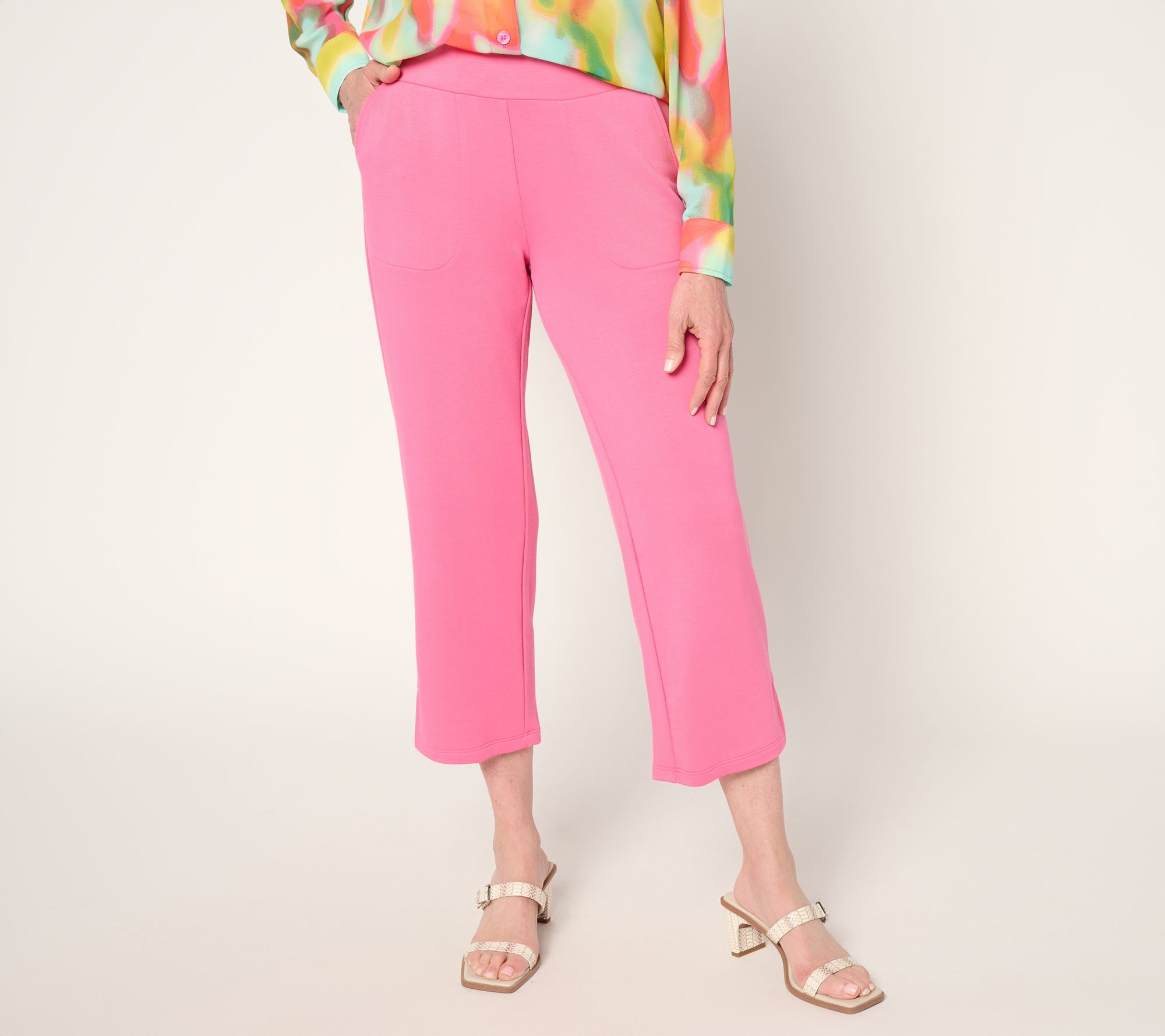 "As Is" Brandis Dress Out Loud Reg Acquitted Knit Cropped Pants