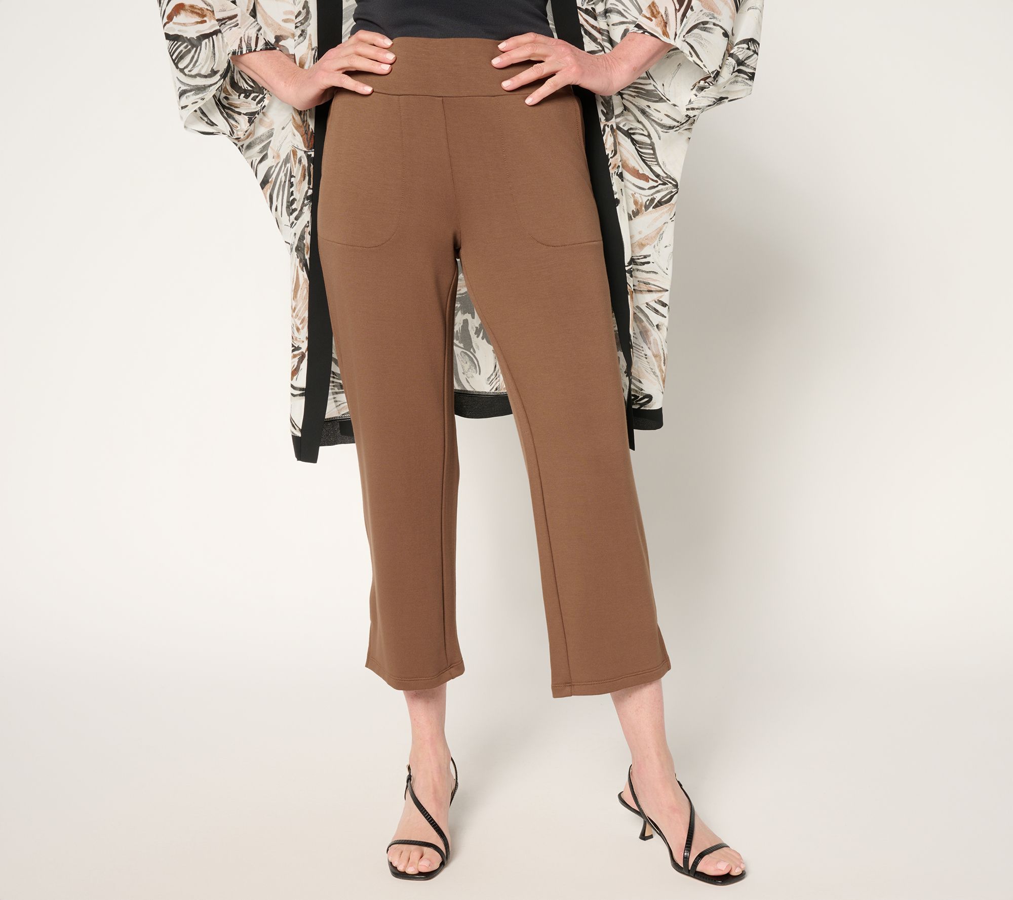 "As Is" Brandis Dress Out Loud Reg Acquitted Knit Cropped Pants