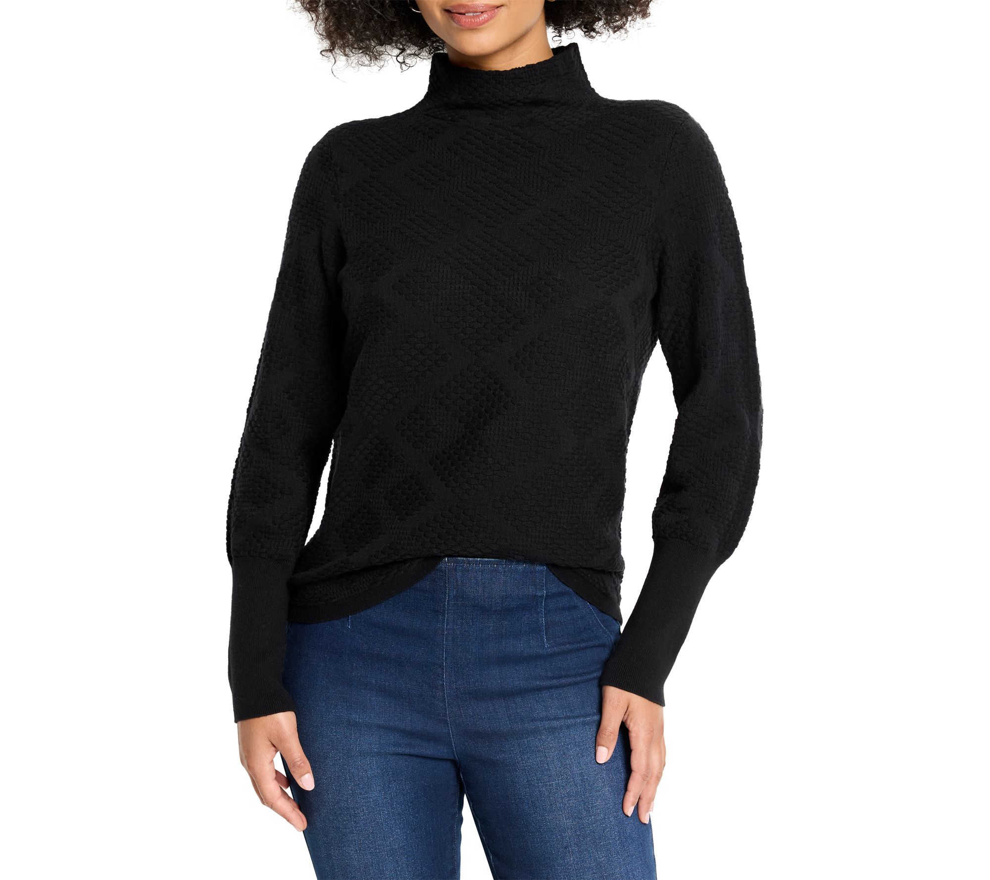 NIC+ZOE Textured Diamonds Sweater