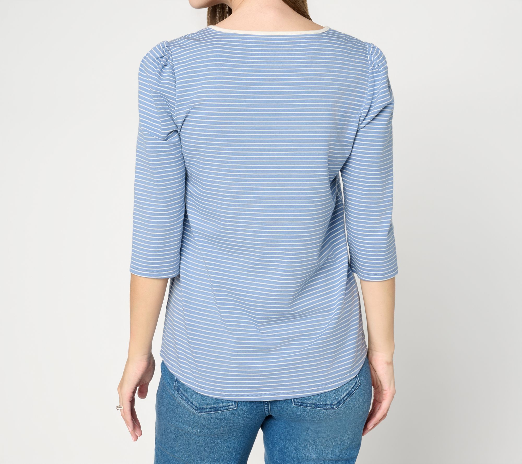 Ree by the Pioneer Woman Scoop Neck Top with Lace Trim - QVC.com