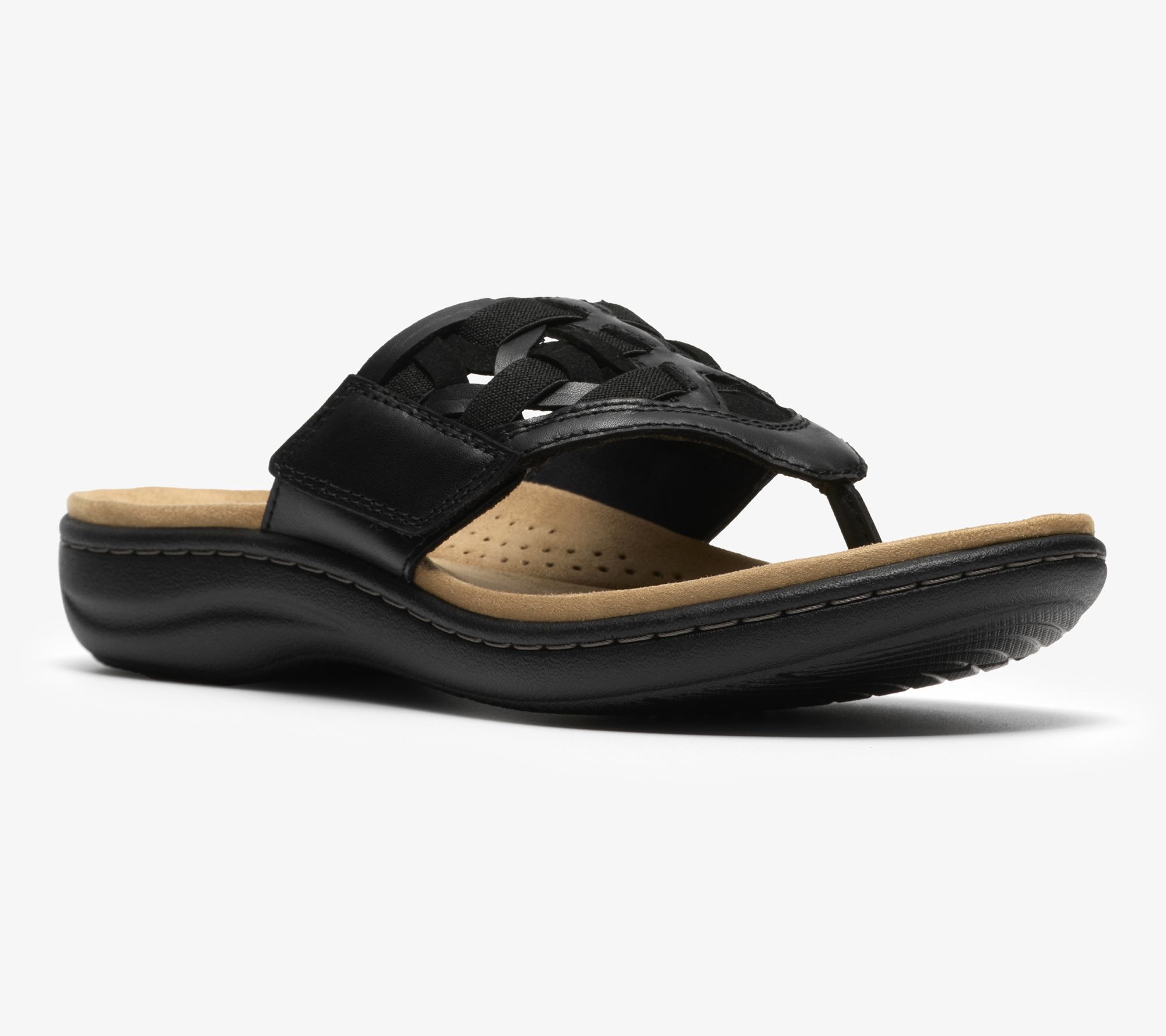 Clarks Collection Leather Thong Sandals -Laurieann Mia