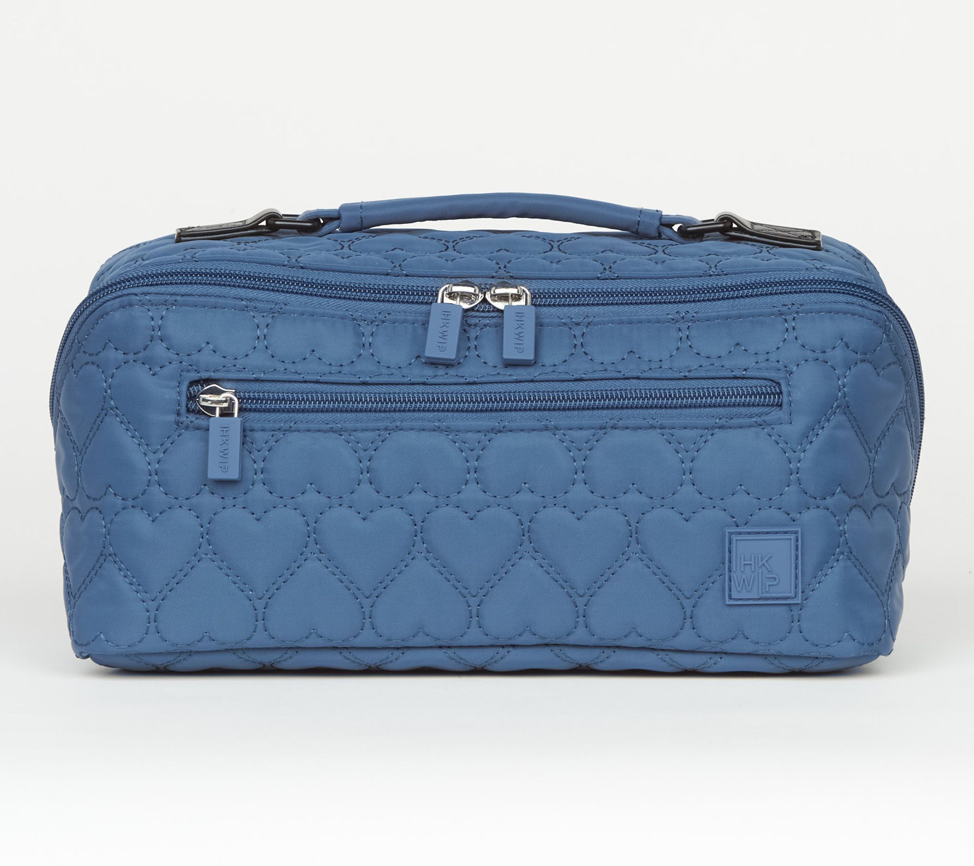 IHKWIP Carry It All Heart Quilted Cosmetic Case