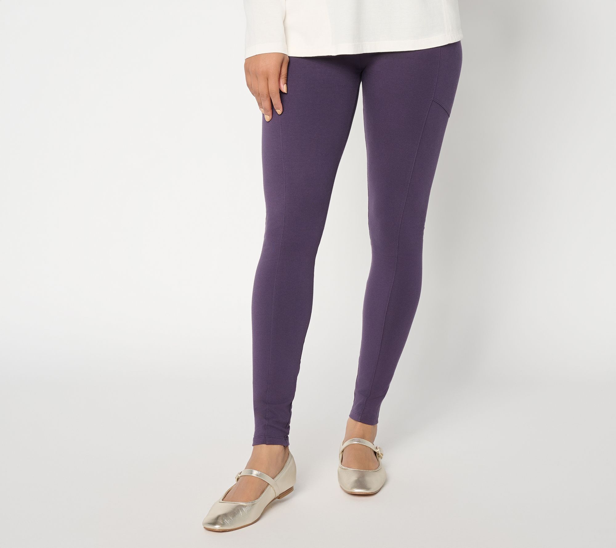 LOGO Layers by Lori Goldstein Petite Full Length Pocket Legging