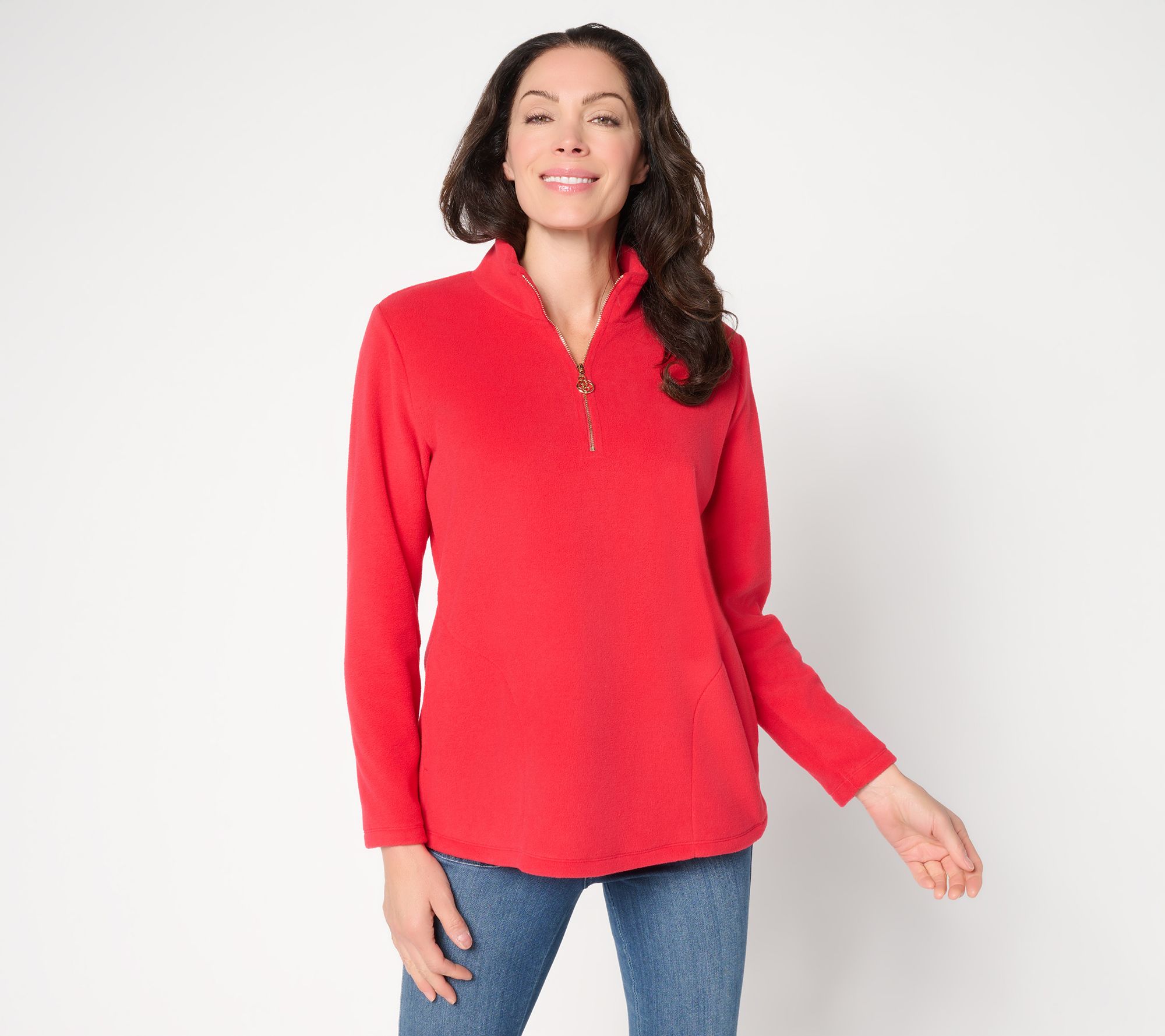 "As Is" Belle by Kim Gravel Elevate the Everyday Fleece Half Zip