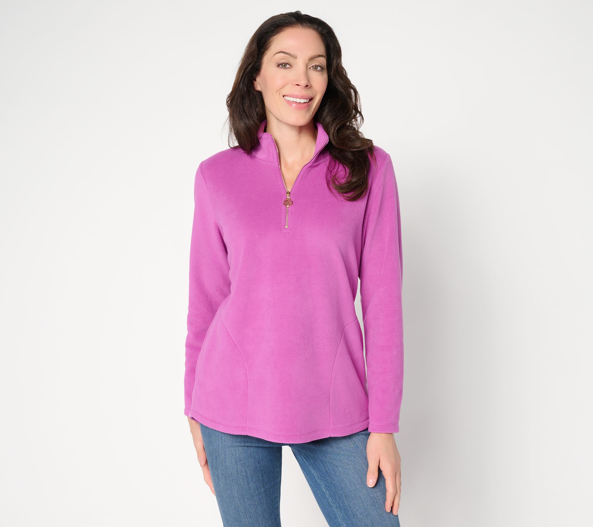 "As Is" Belle by Kim Gravel Elevate the Everyday Fleece Half Zip