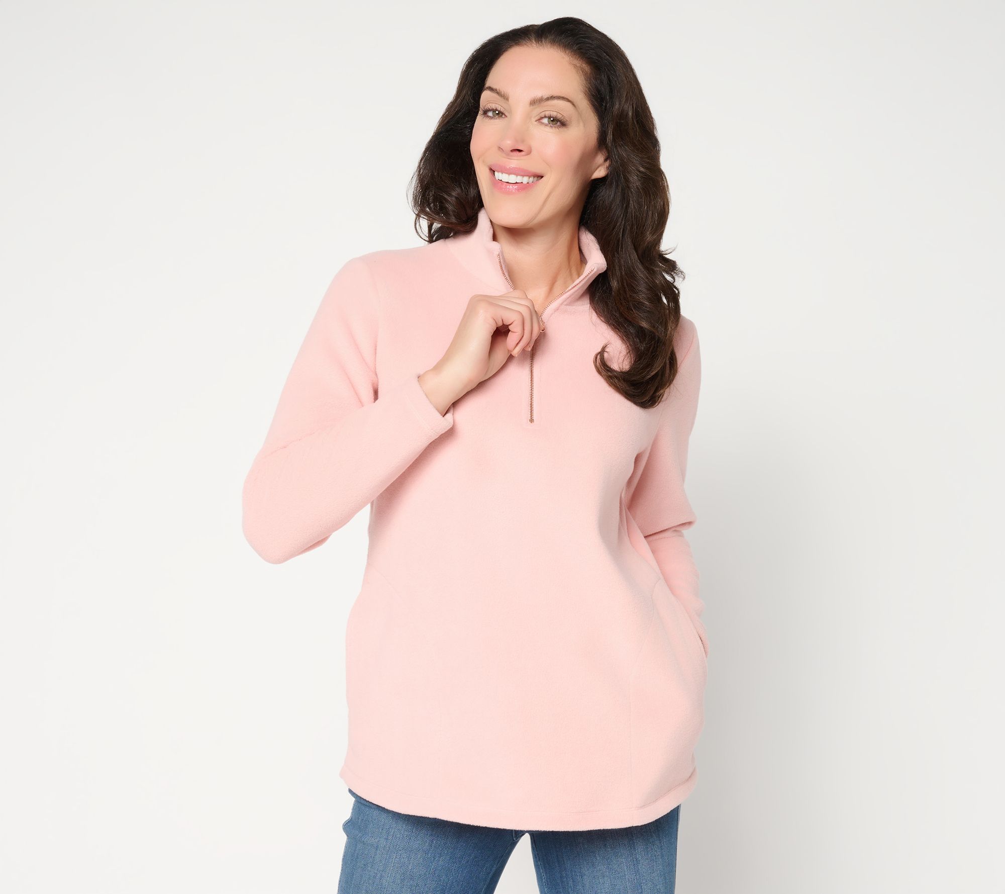 "As Is" Belle by Kim Gravel Elevate the Everyday Fleece Half Zip