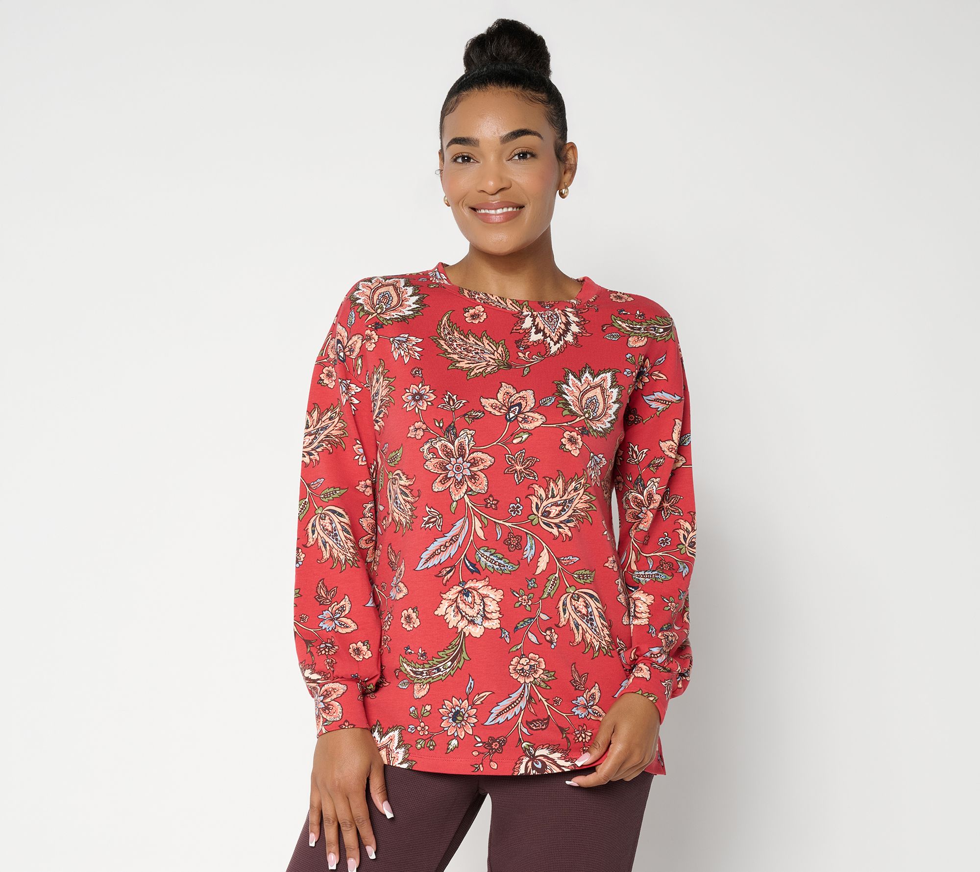 Belle by Kim Gravel French Terry Rustic Reverie Printed Top