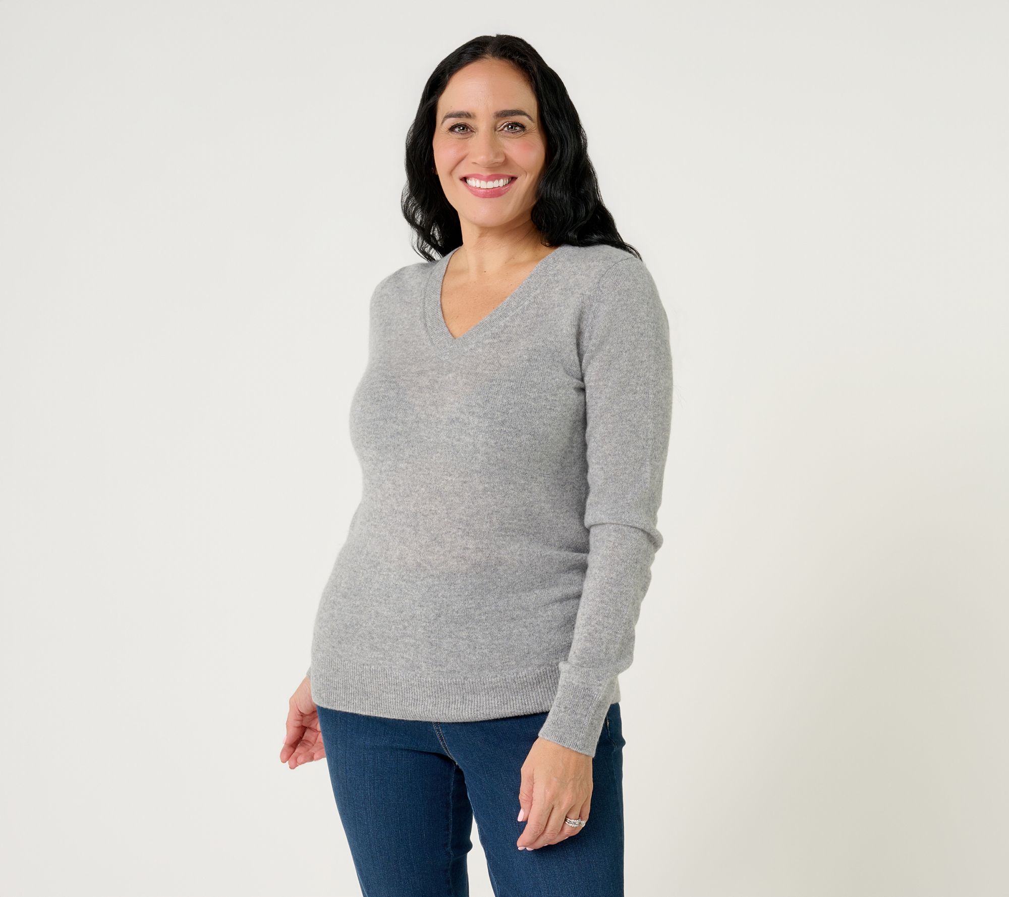Studio Park 100% Cashmere V-Neck Sweater