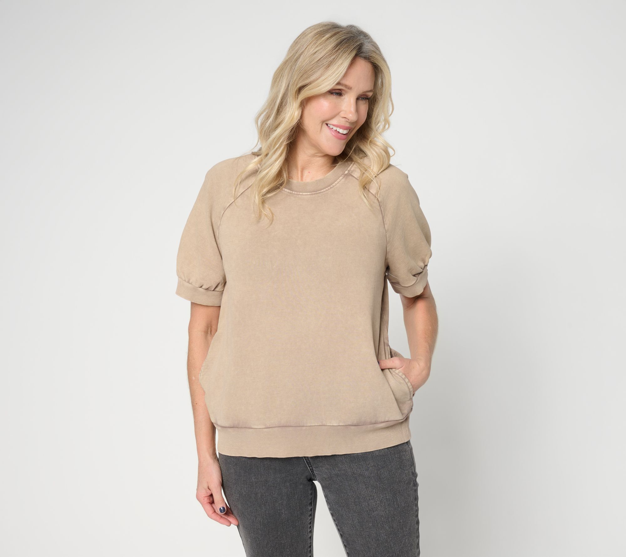 "As Is" LOGO Lounge by Lori Goldstein Overdye SS Sweatshirt