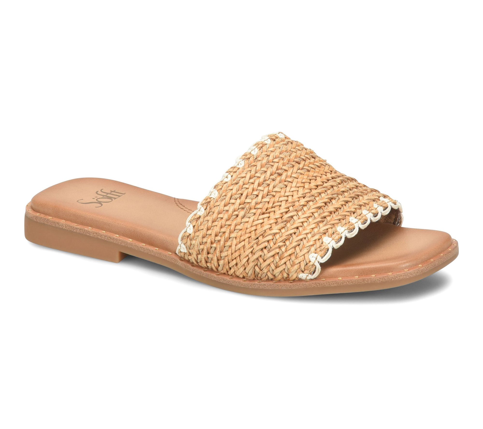 Sofft Woven Scalloped Slide Sandal - Elsa