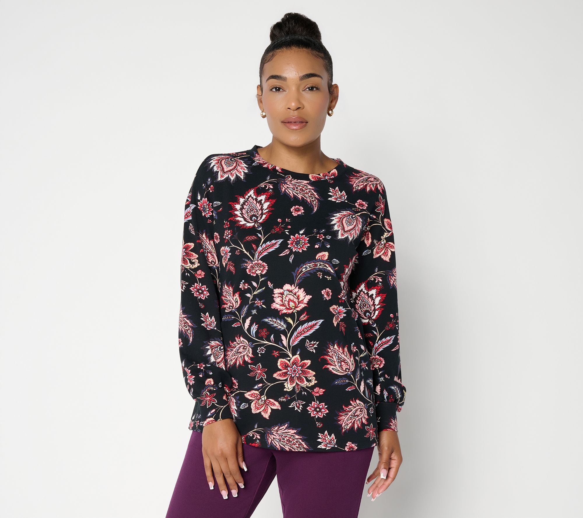 "As Is" Belle by Kim Gravel French Terry Rustic Reverie Printed Top