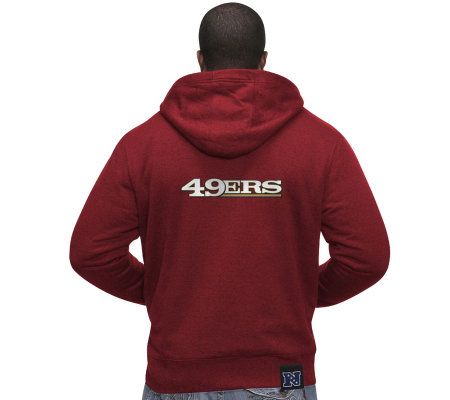 NFL Pro Line Men's Team Logo Sherpa Fleece Full Zip Hoodie 