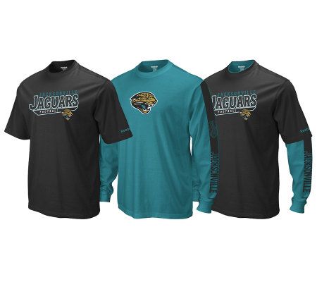 Mens Jacksonville Jaguars Primary Colour Logo Long Sleeve T-Shirt